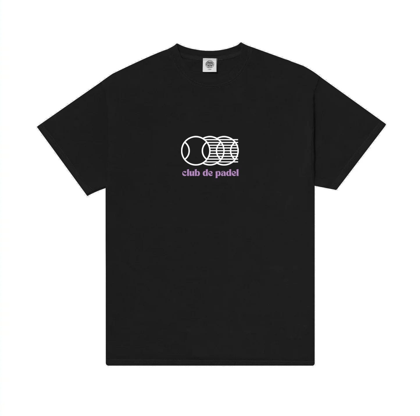 Club de Padel 'Smash' Tee - Black