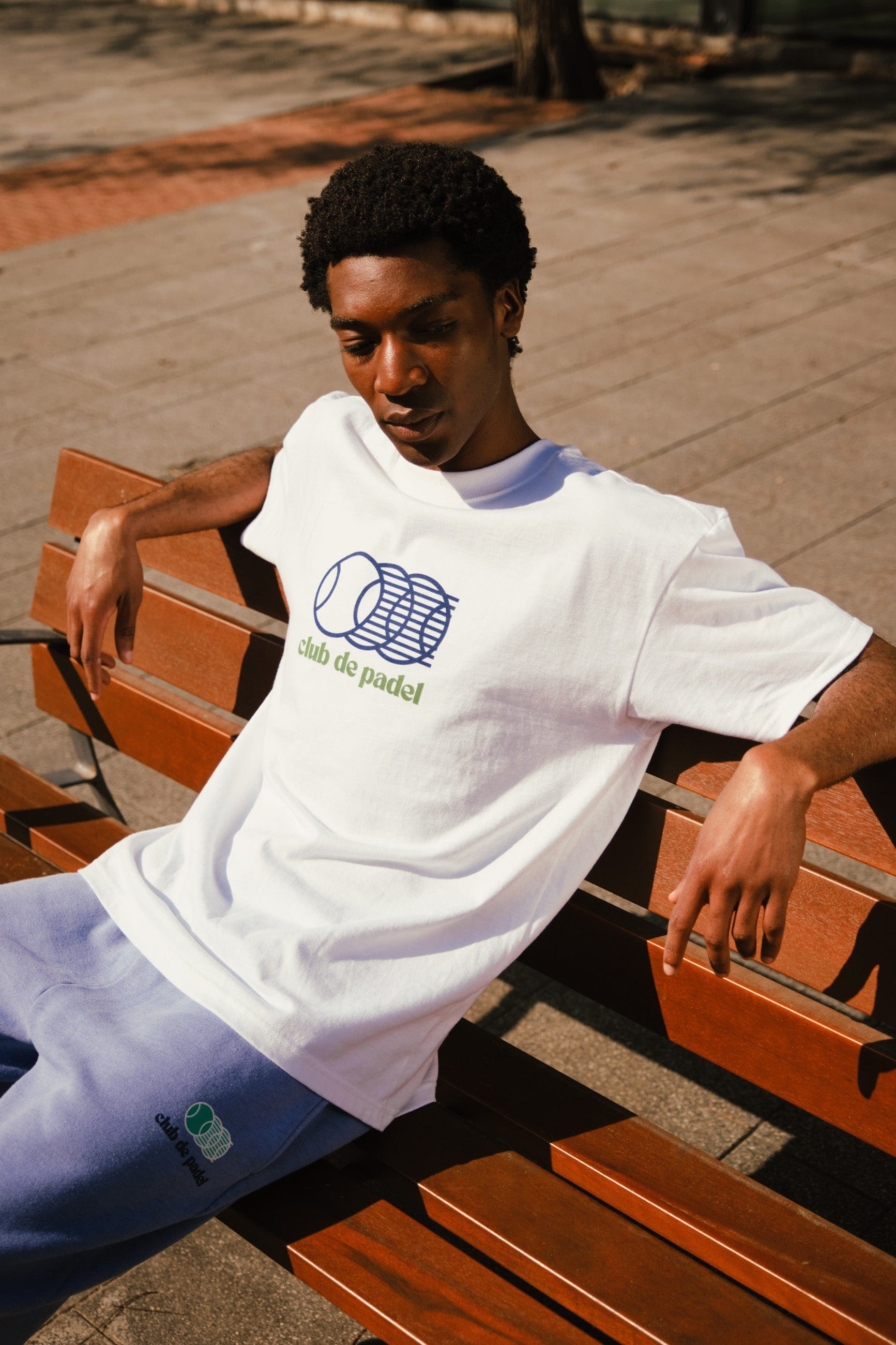 Club de Padel 'Smash' Tee - White