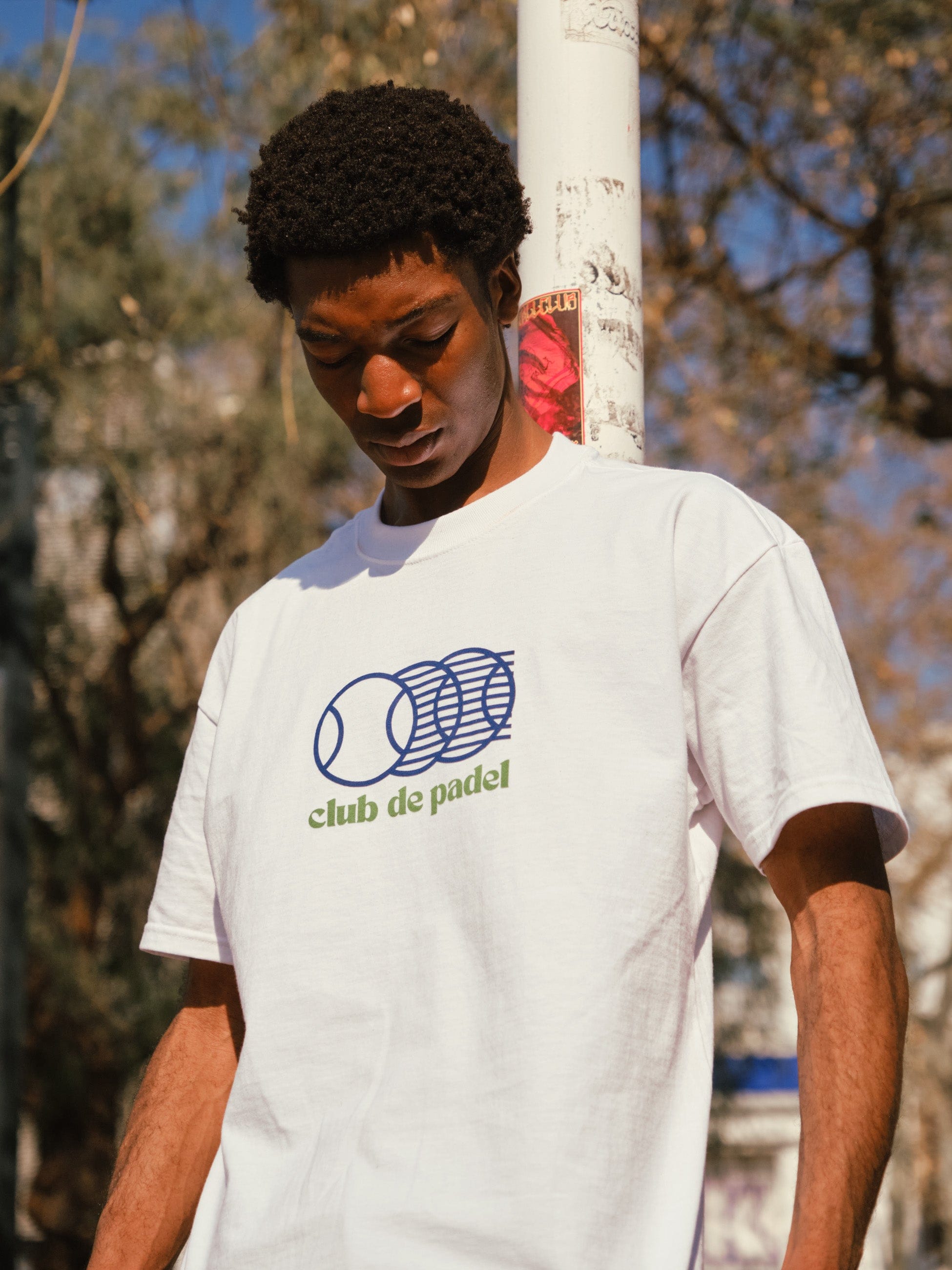 Club de Padel 'Smash' Tee - White