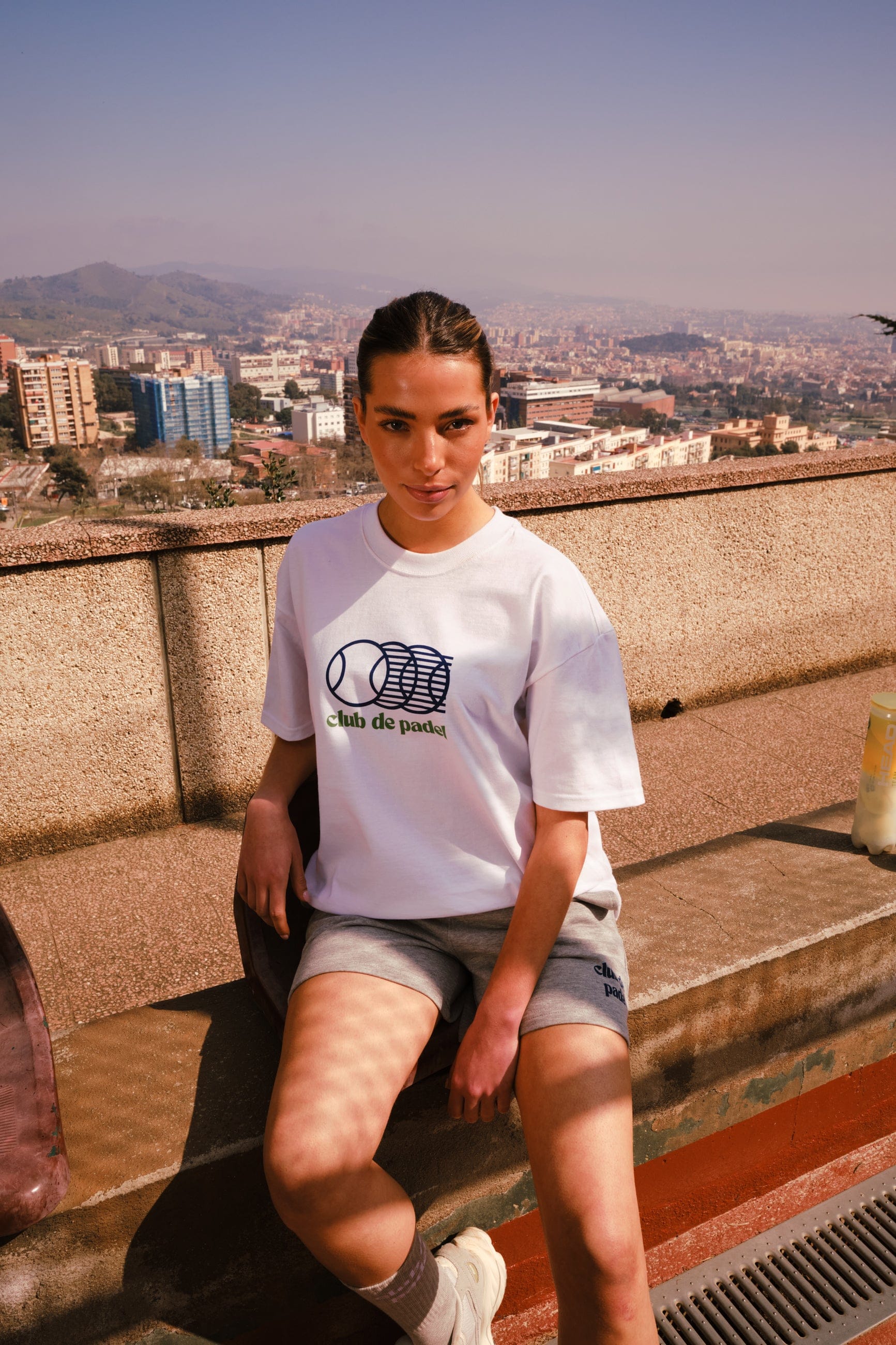 Club de Padel 'Smash' Tee - White