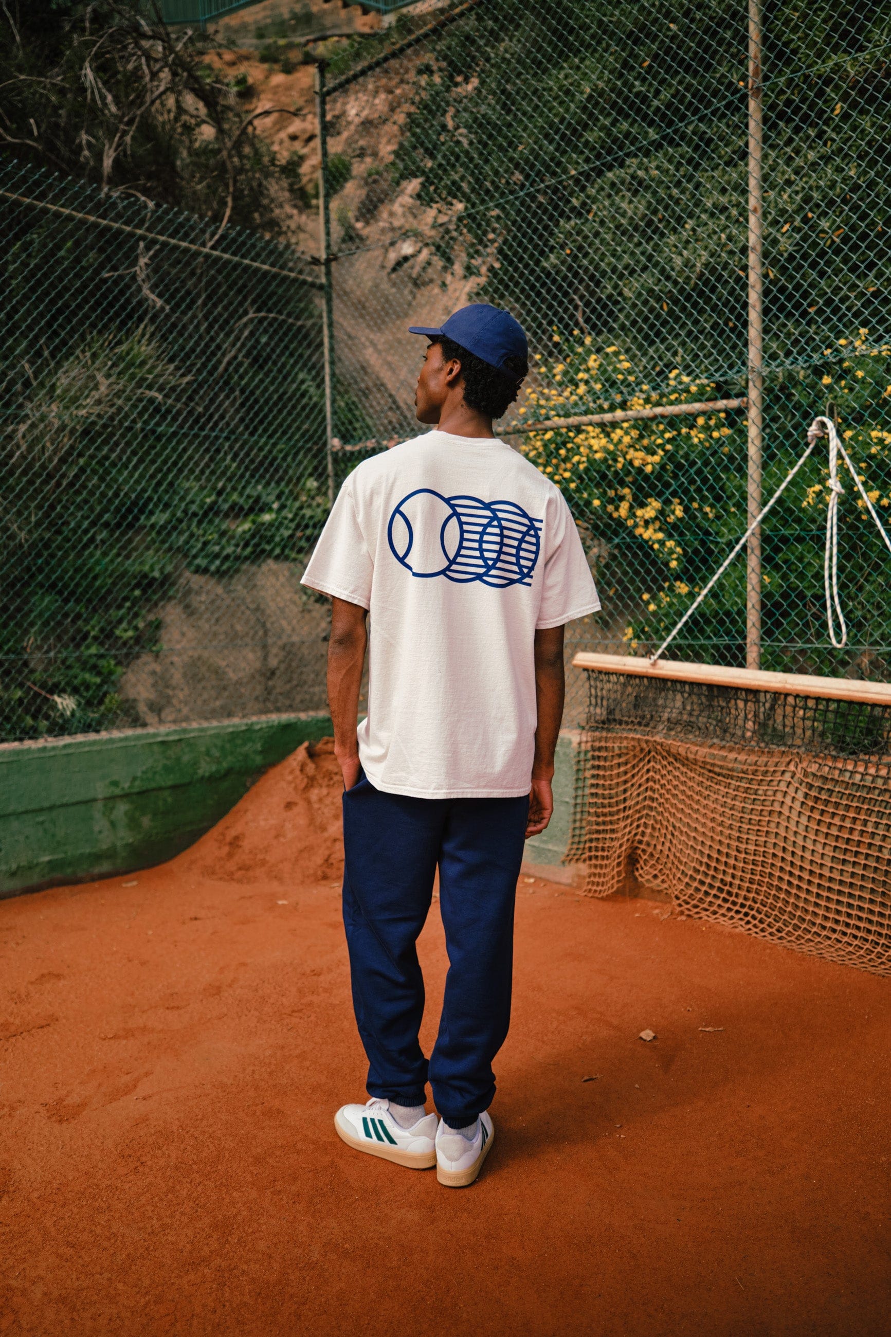 Club de Padel 'Smash' Vintage Washed Tee - Cream