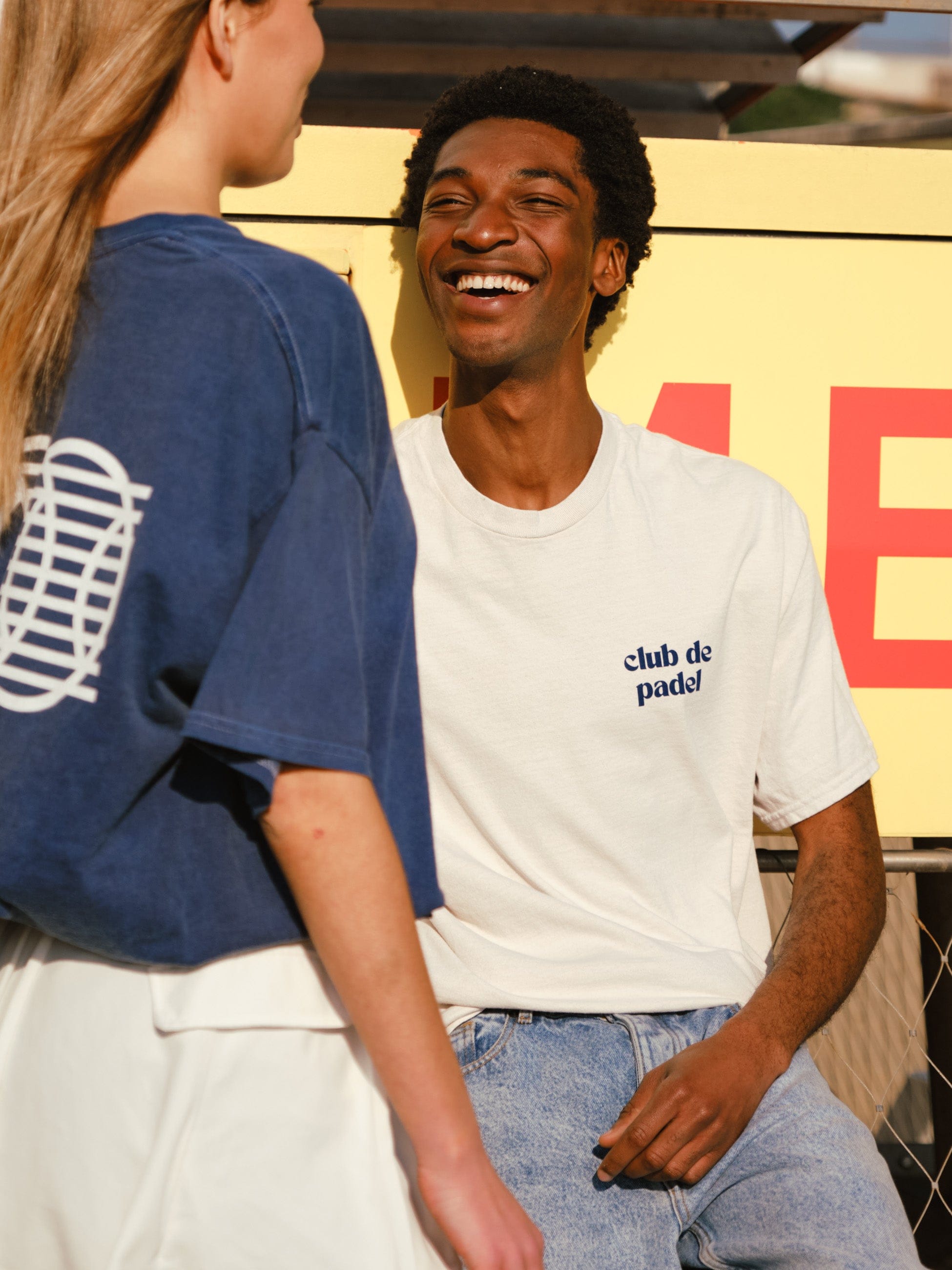 Club de Padel 'Smash' Vintage Washed Tee - Cream