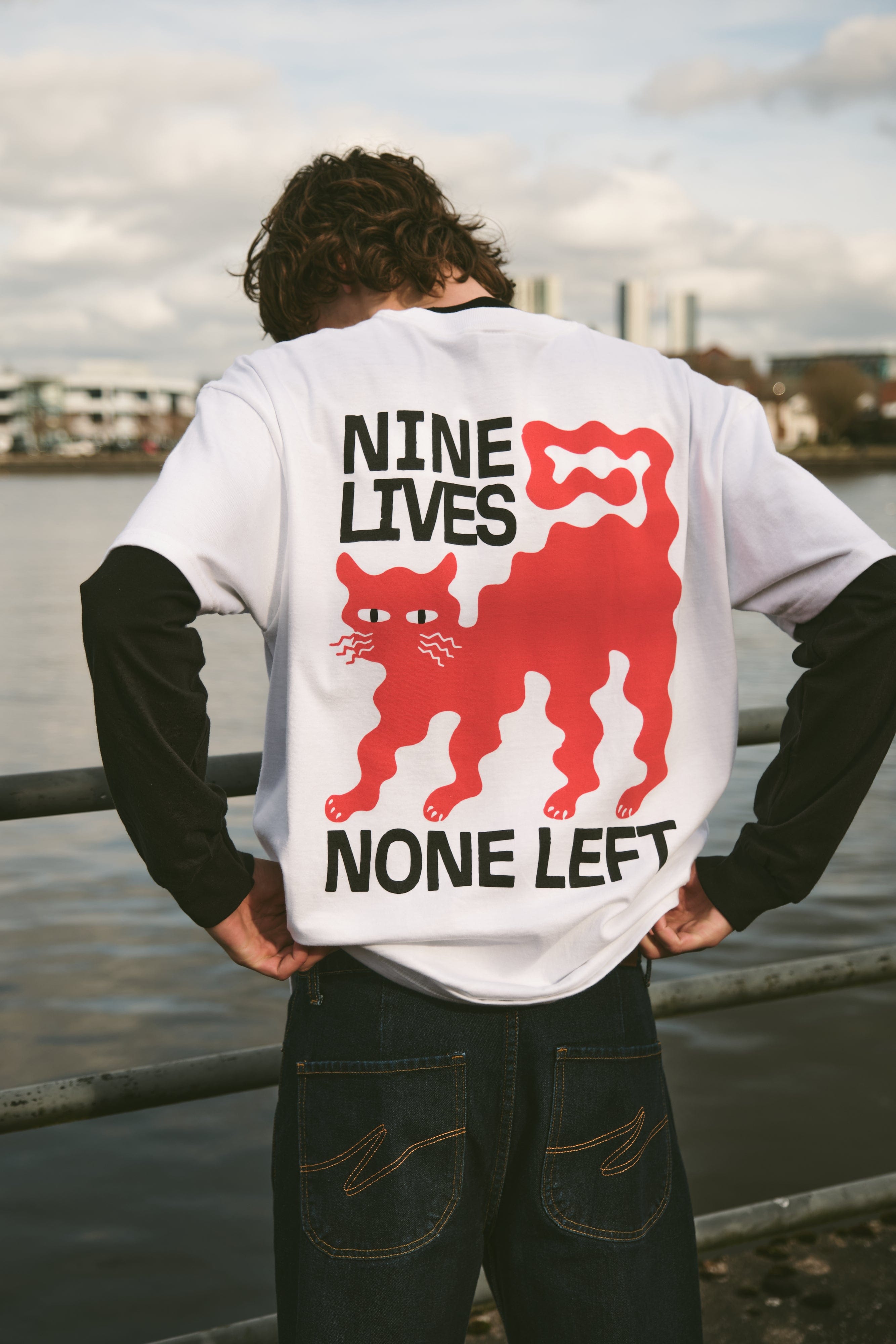 KBar Design KBAR X UN:IK 'Nine Lives' Tee - White