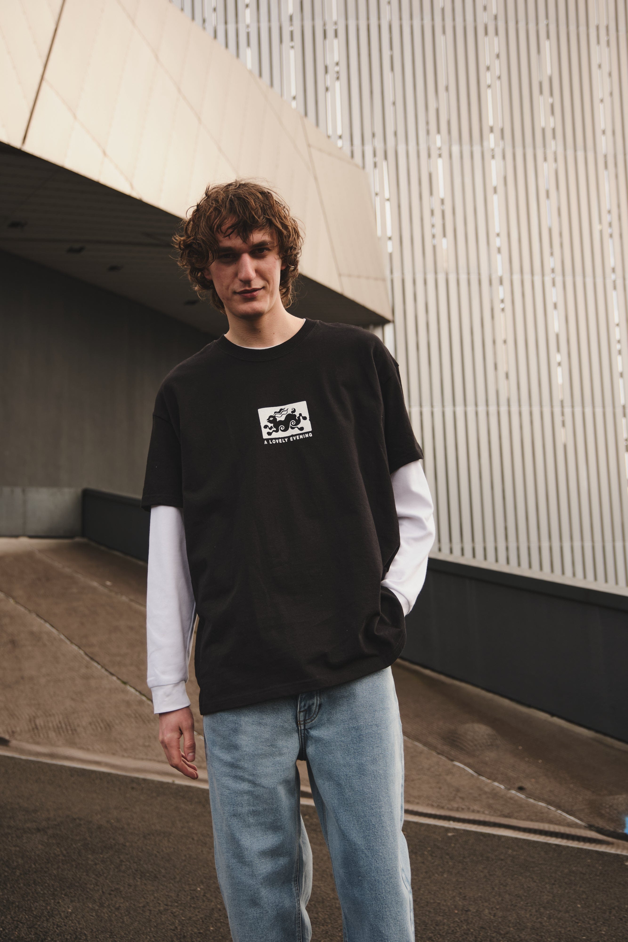 KBar Design KBAR X UN:IK 'Laughing With Friends' Tee - Black