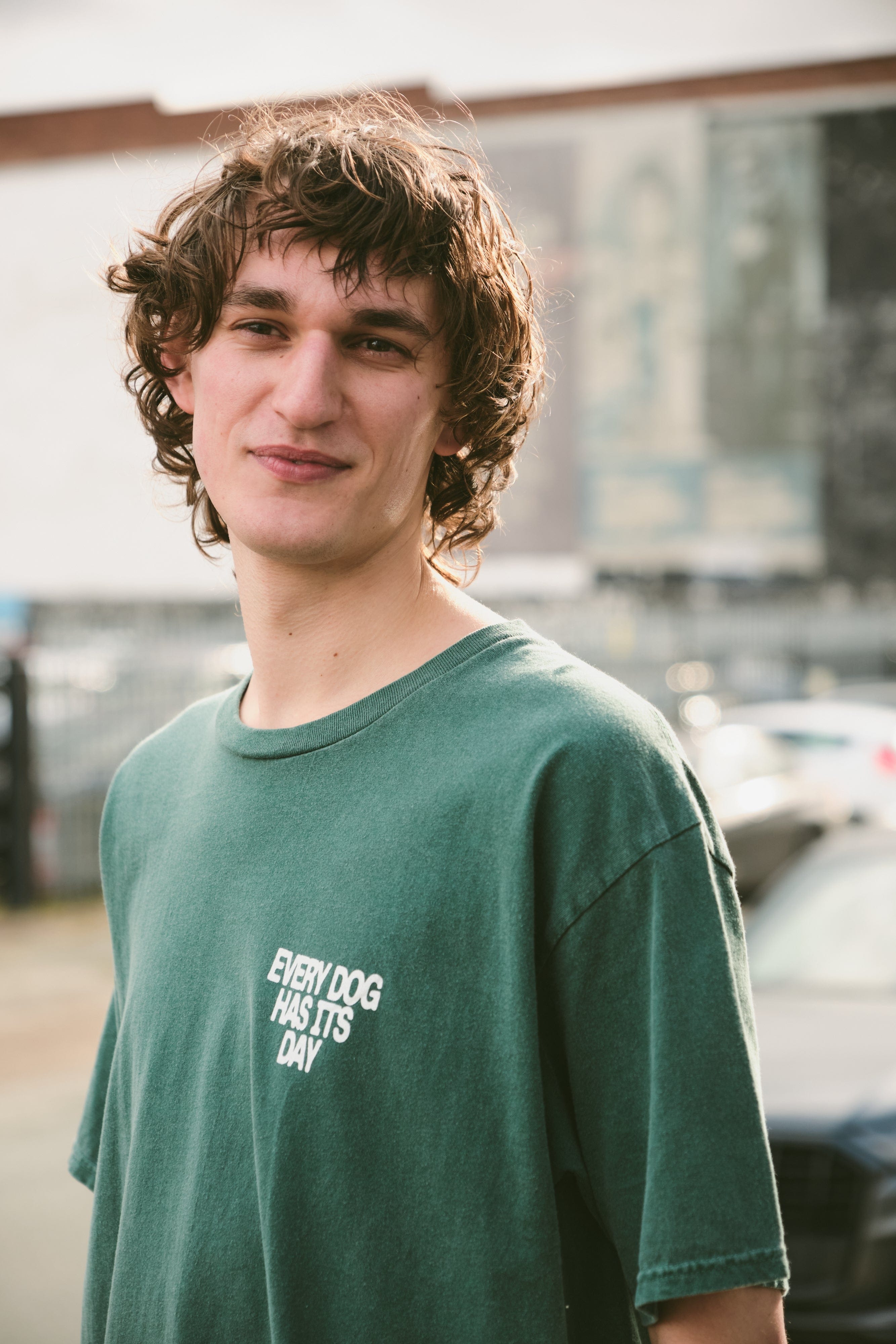 KBar Design KBAR X UN:IK 'Every Dog Has Its Day' Vintage Washed Tee - Forest
