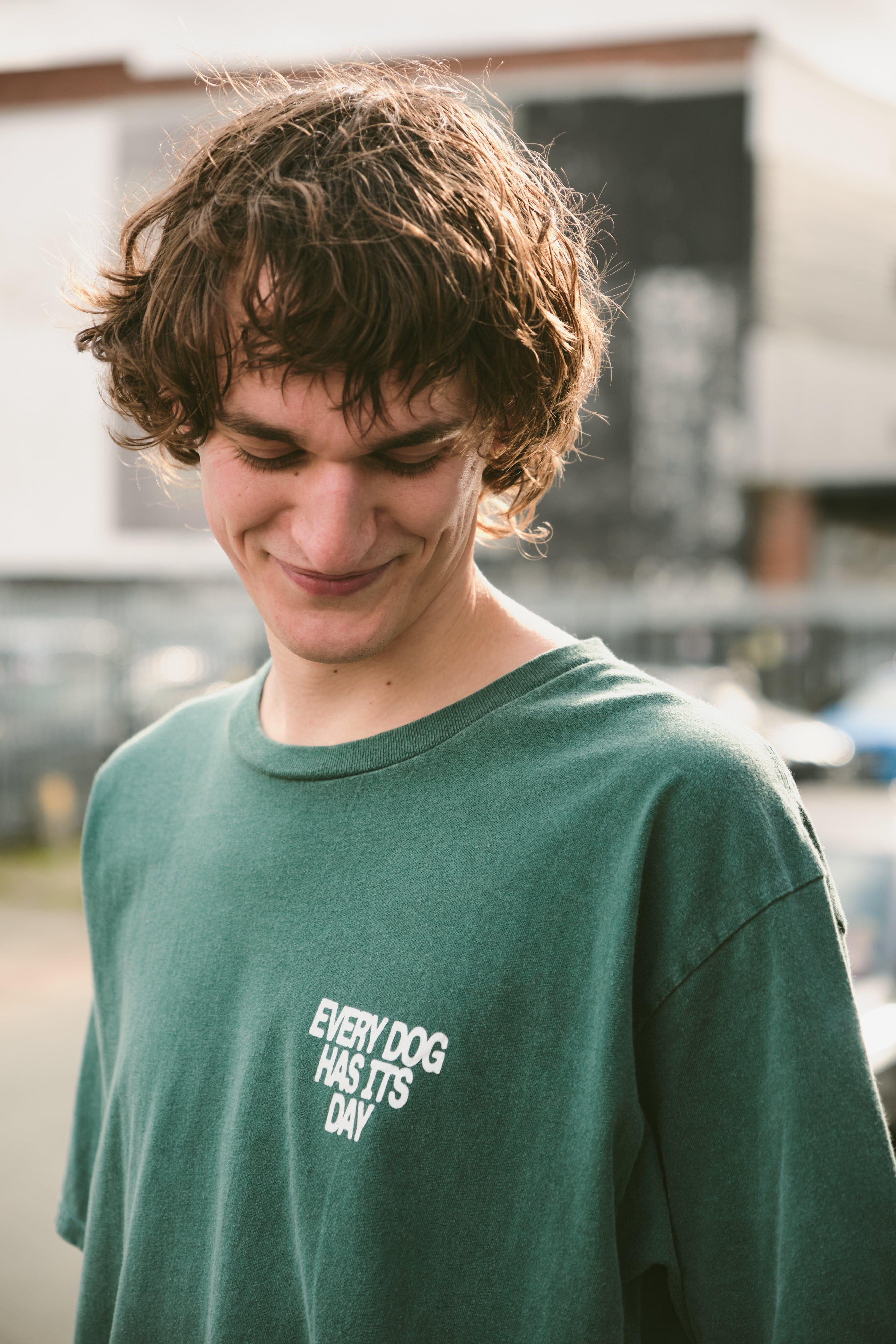 KBar Design KBAR X UN:IK 'Every Dog Has Its Day' Vintage Washed Tee - Forest