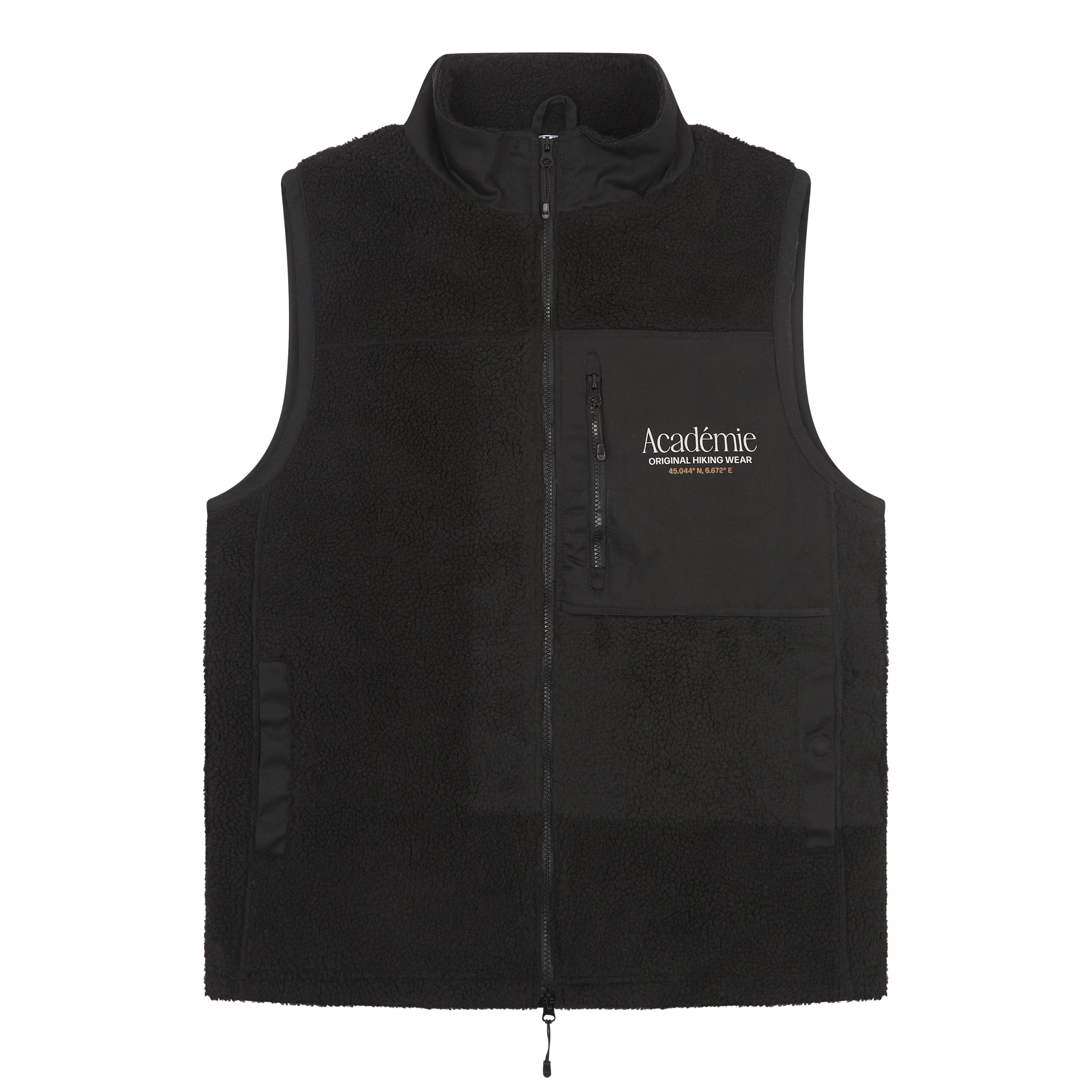 Vice 84 'Co-Ordinates' Sherpa Fleece Gilet - Black