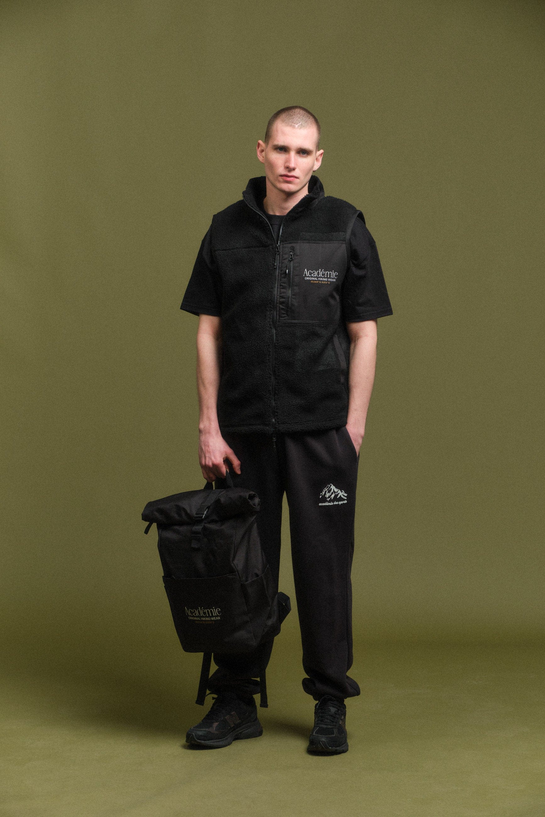 Vice 84 'Co-Ordinates' Sherpa Fleece Gilet - Black