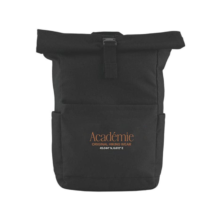 Vice 84 'Co-Ordinates' Roll Top Hiking Backpack - Black
