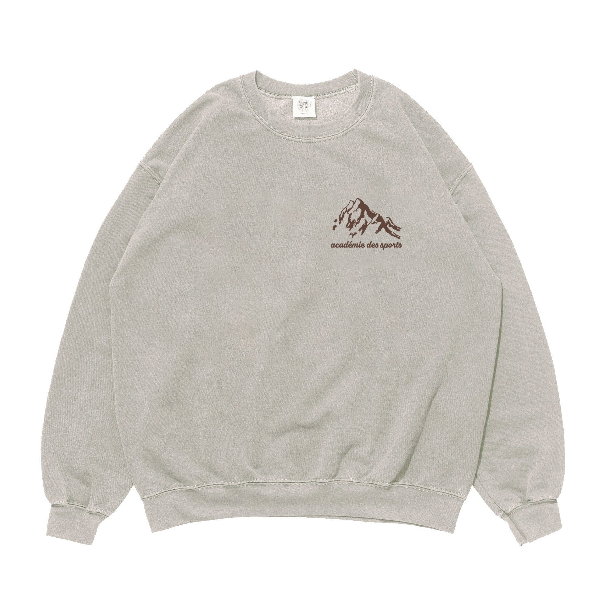 Vice 84 'Mountains' Vintage Washed Sweater - Stone Grey