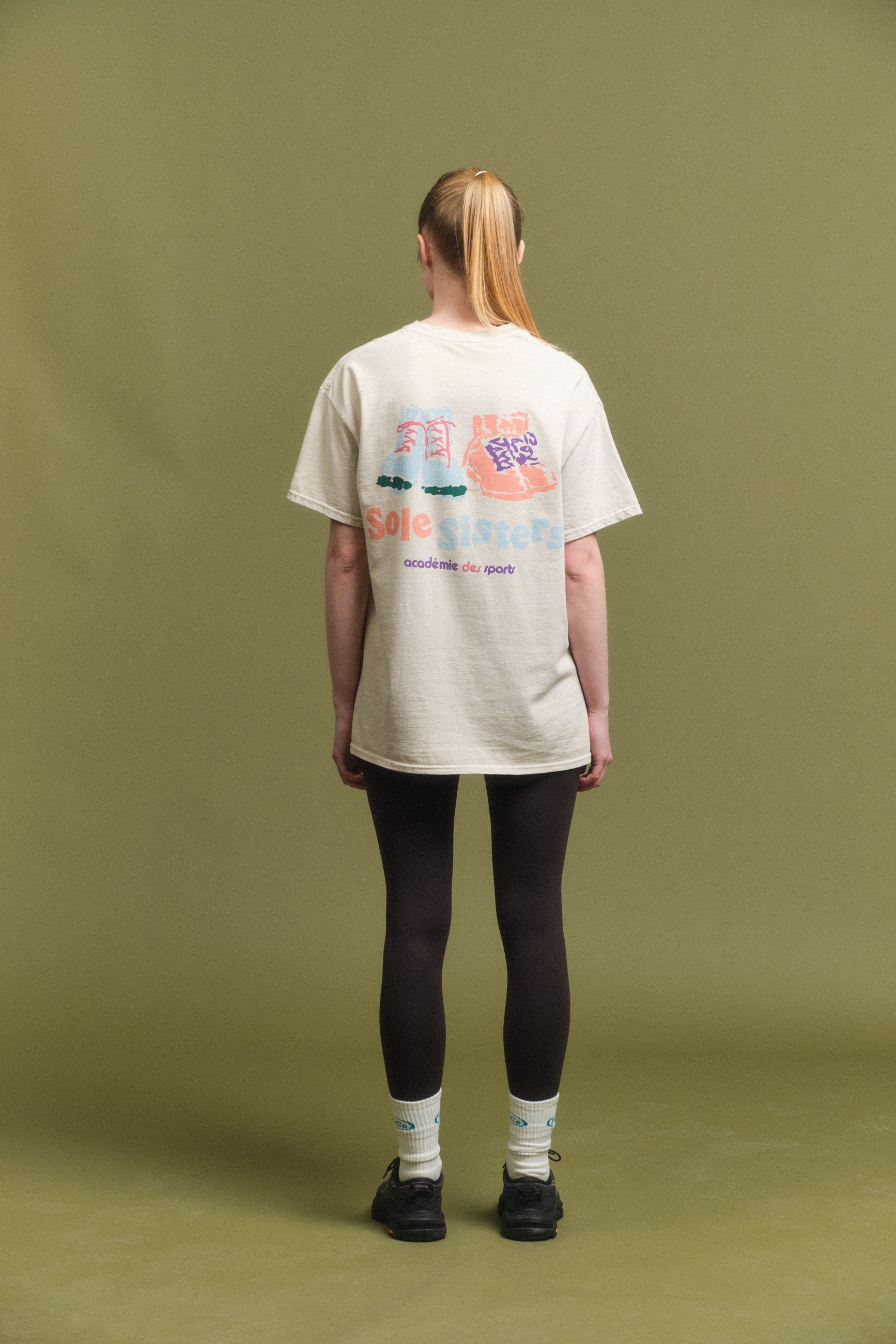 Vice 84 'Sole Sisters' Vintage Washed Tee - Ecru