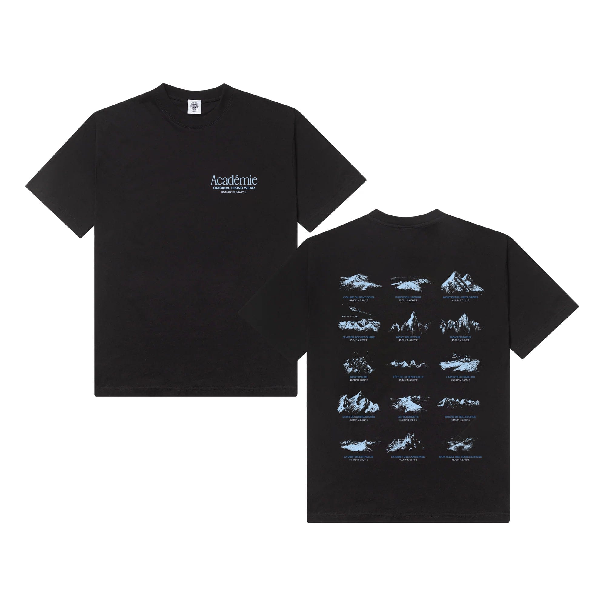 Vice 84 'Les Montagnes' Tee - Black