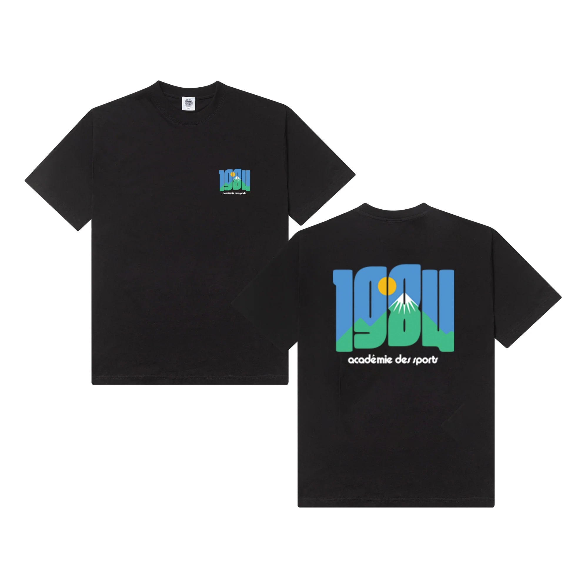 Vice 84 'Retro Mountain' Tee - Black