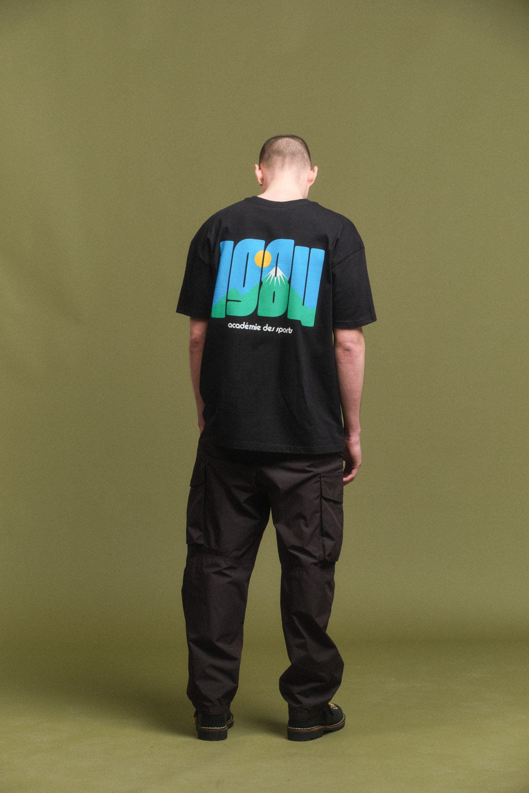 Vice 84 'Retro Mountain' Tee - Black