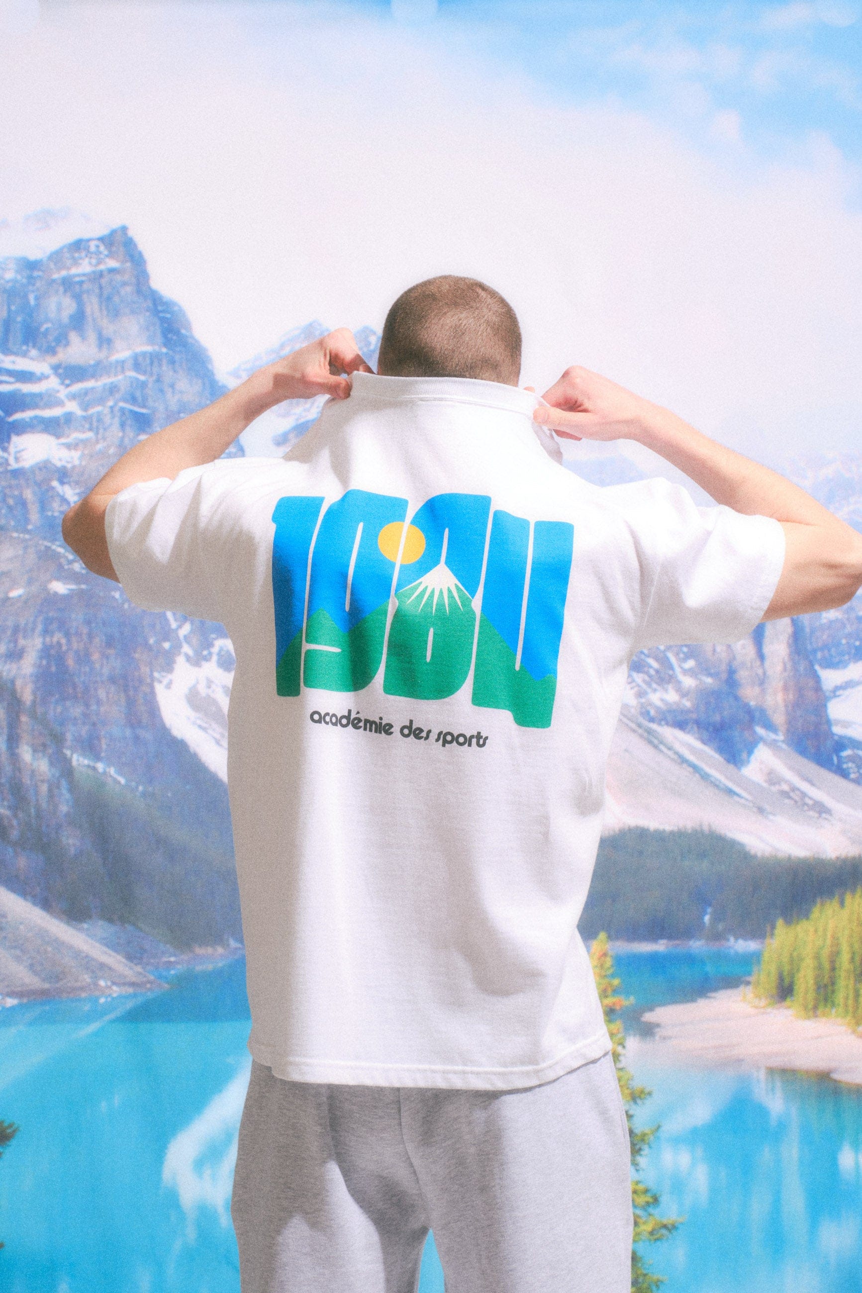 Vice 84 'Retro Mountain' Tee - White
