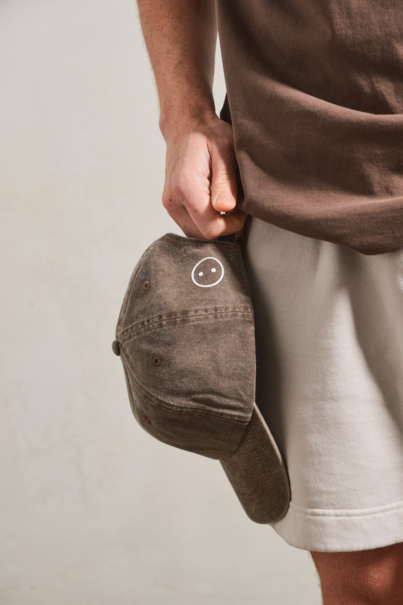 UN:IK Essentials Essentials Vintage Washed Cap - Brown