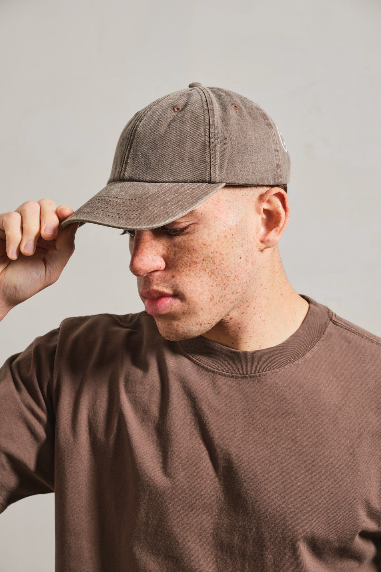 UN:IK Essentials Essentials Vintage Washed Cap - Brown