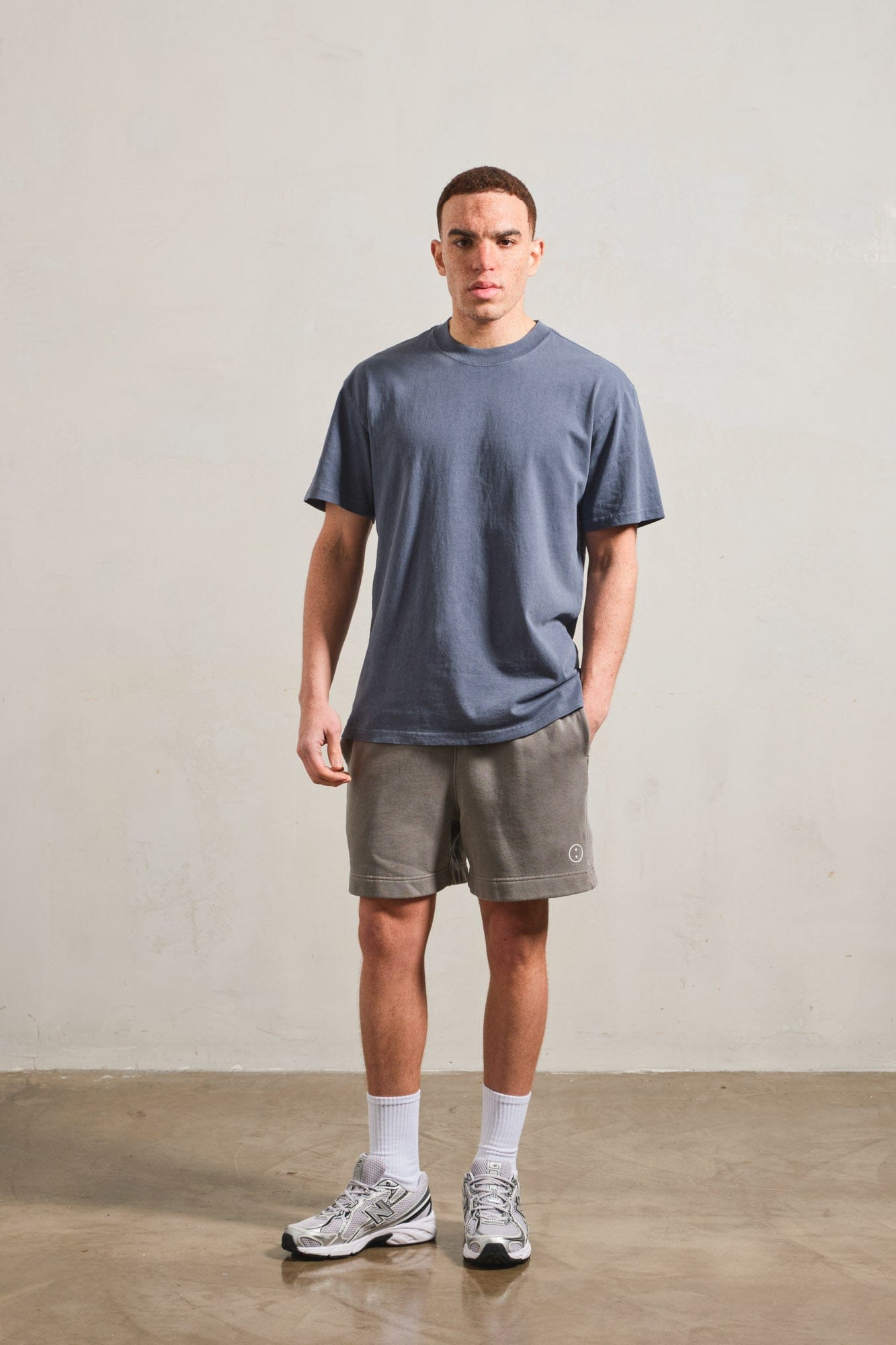UN:IK Essentials Essentials Heavy Faded Tee - Vintage Indigo