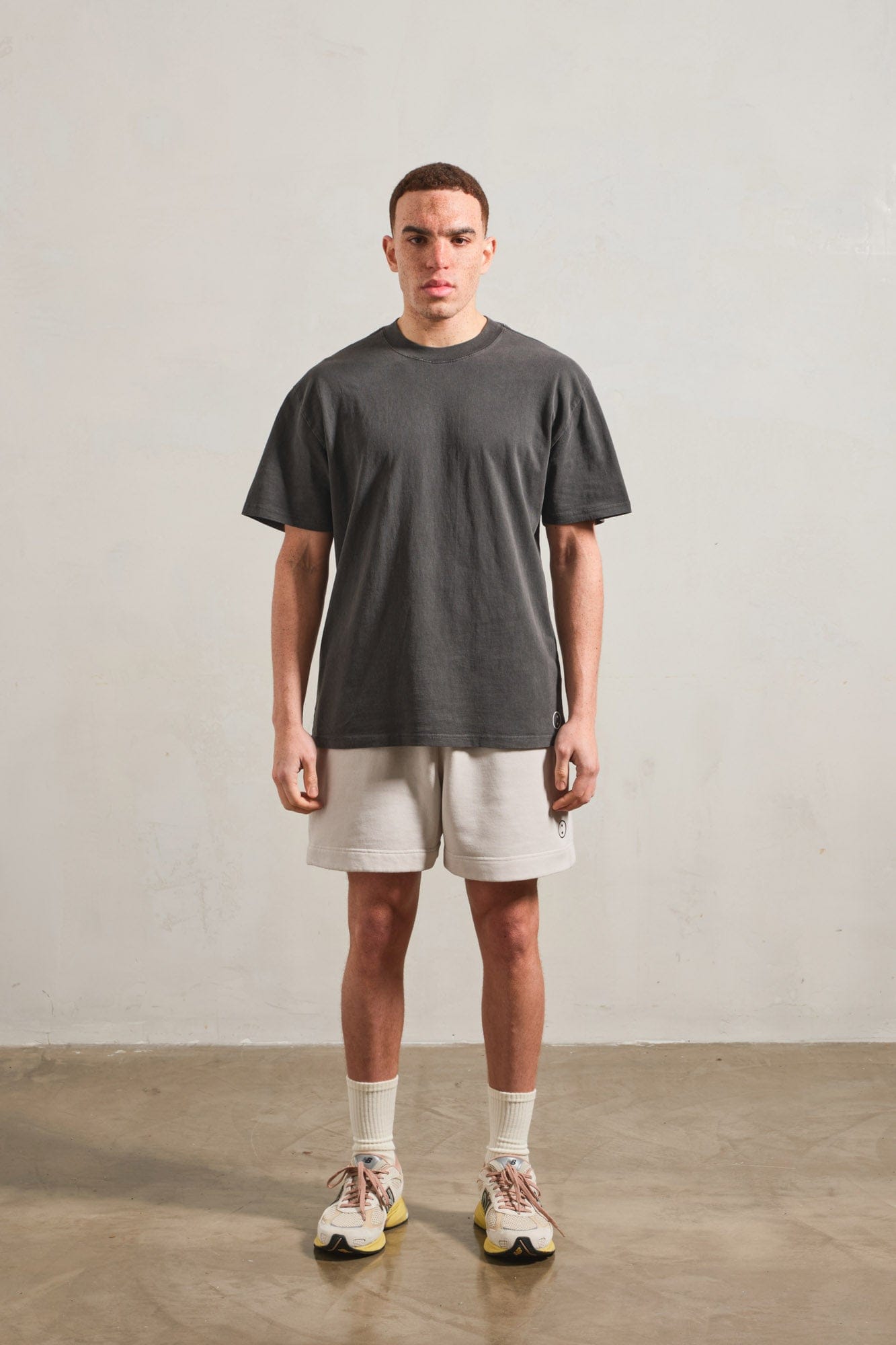 UN:IK Essentials Essentials Heavy Faded Tee - Vintage Coal