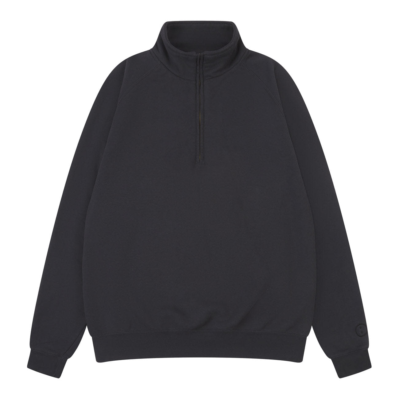 UN:IK Essentials Essentials Vintage Washed 1/4 Zip Sweatshirt - Black