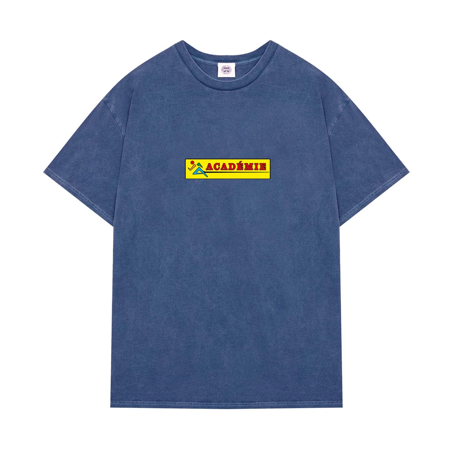 Vice 84 'Sticker' Vintage Washed Tee - Blue
