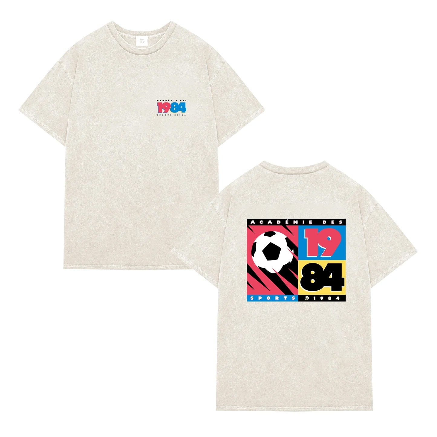 Vice 84 'FC 1984' Vintage Washed Tee - Cream