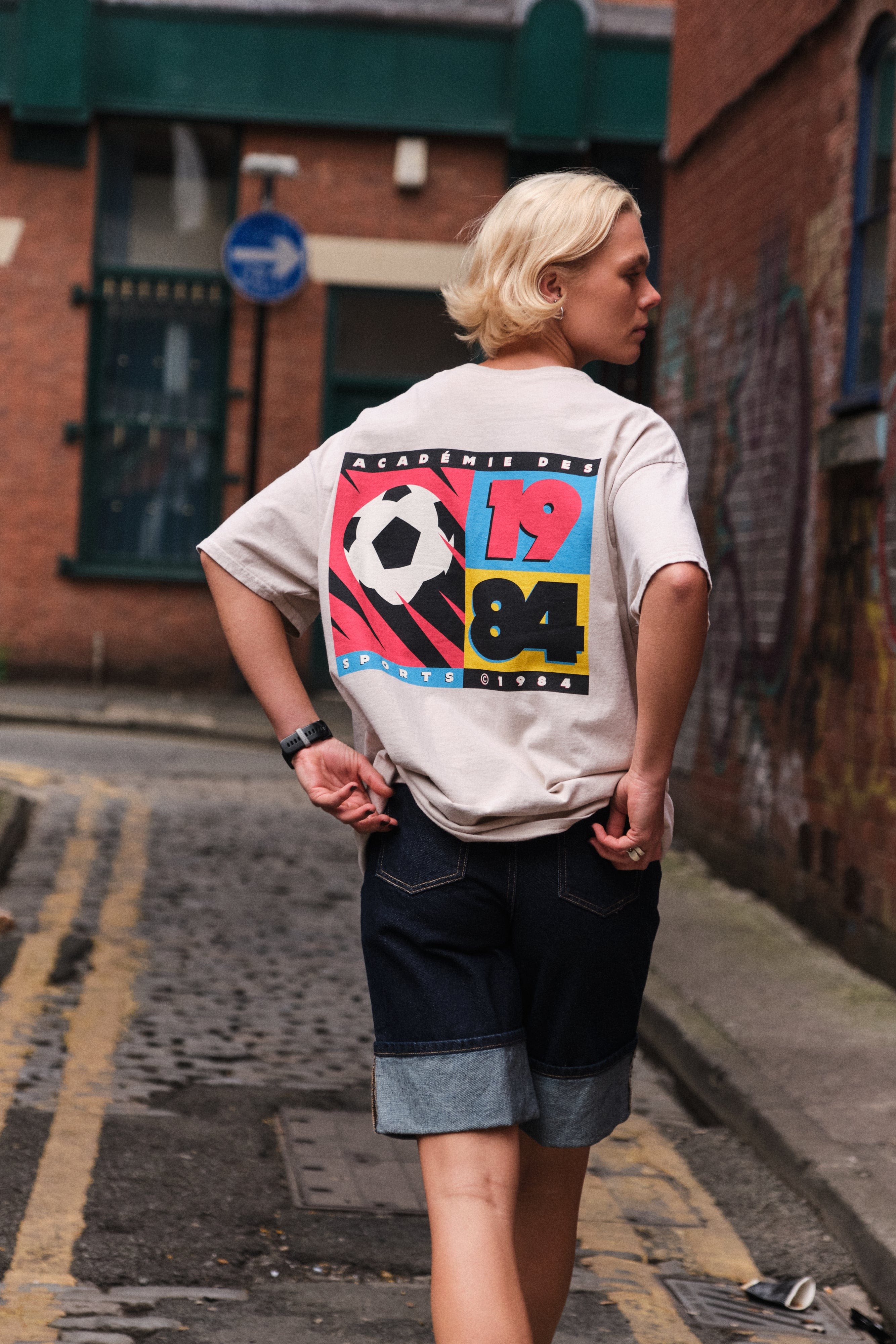 Vice 84 'FC 1984' Vintage Washed Tee - Cream