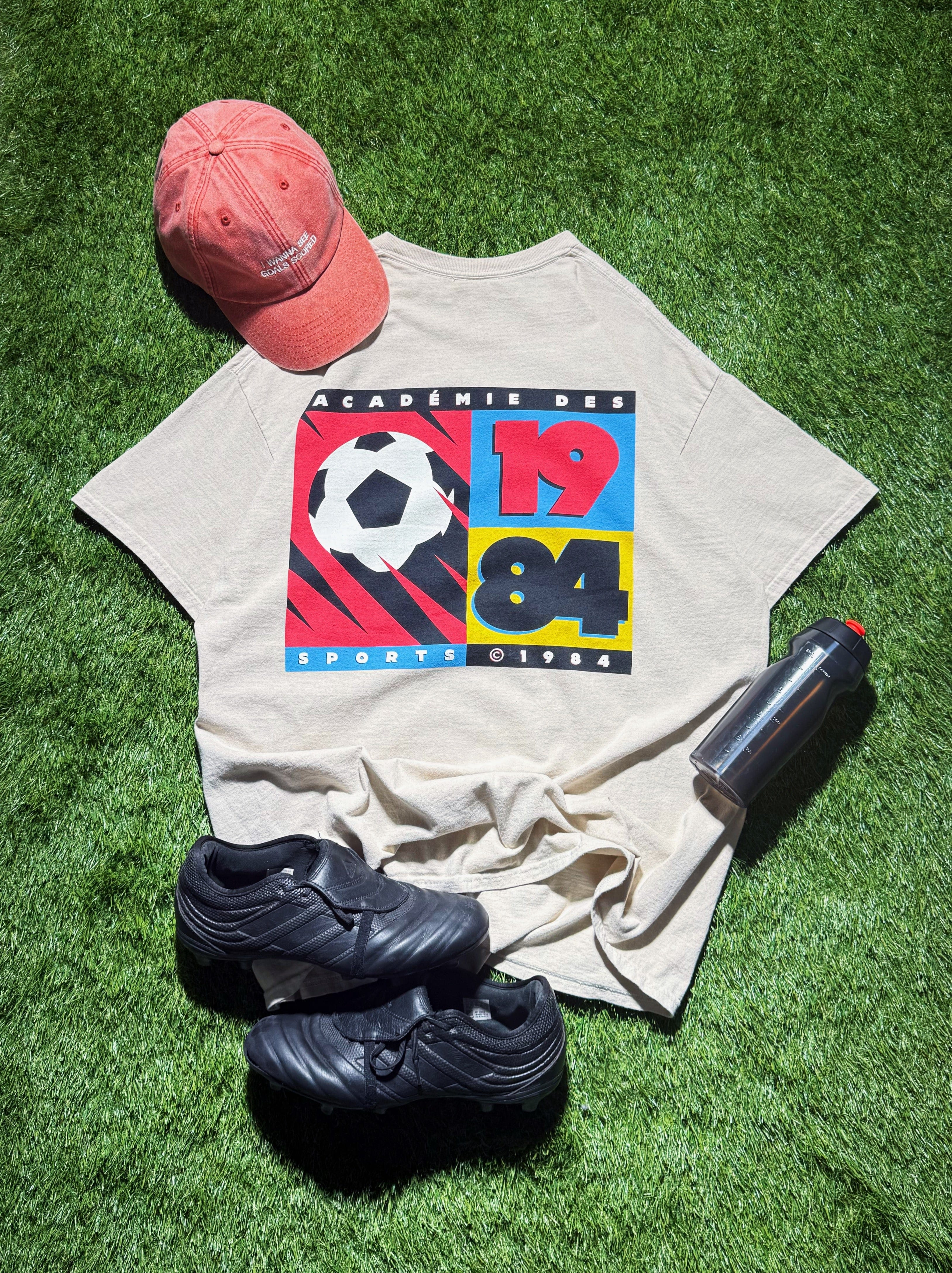 Vice 84 'FC 1984' Vintage Washed Tee - Cream