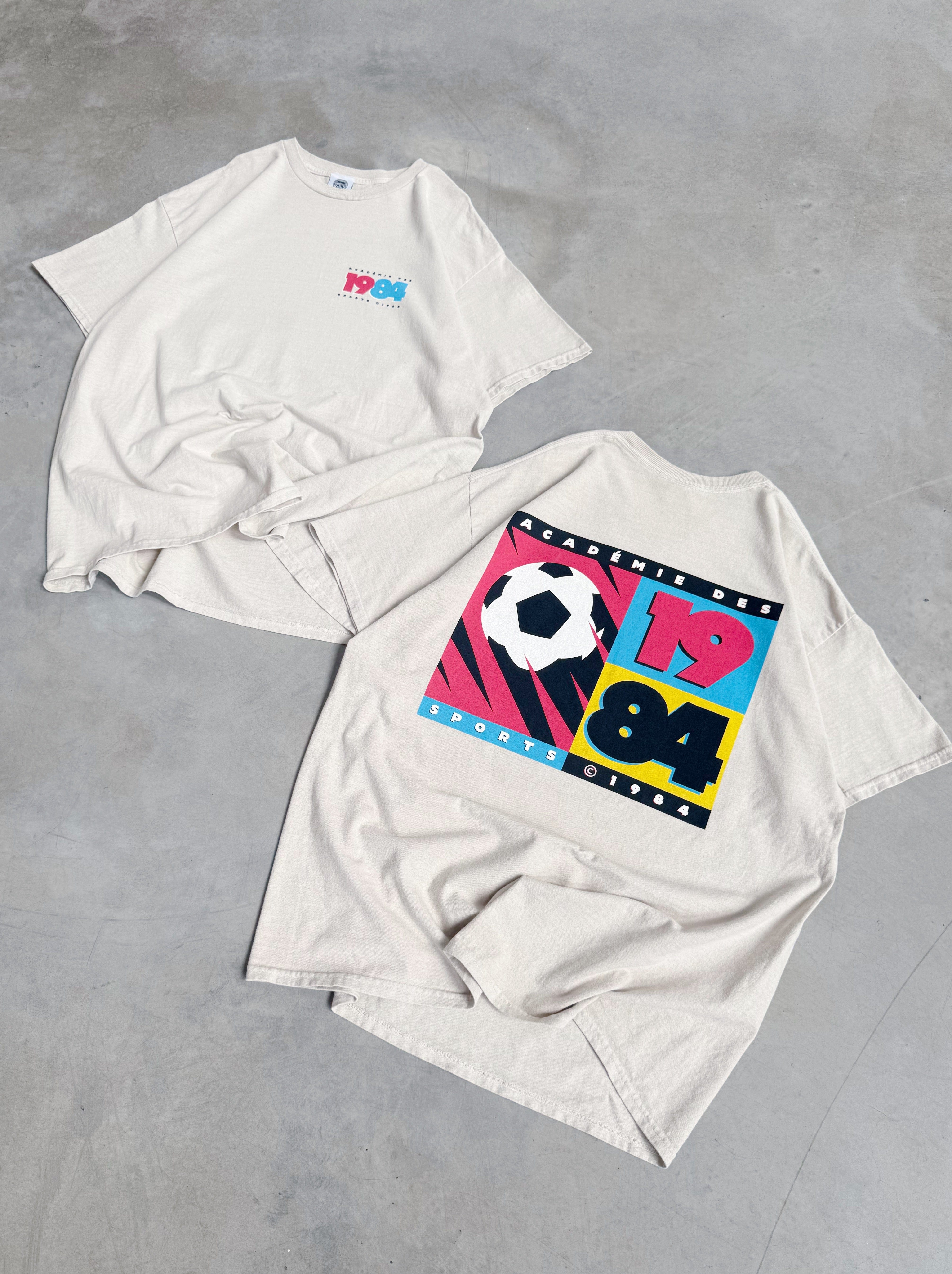 Vice 84 'FC 1984' Vintage Washed Tee - Cream