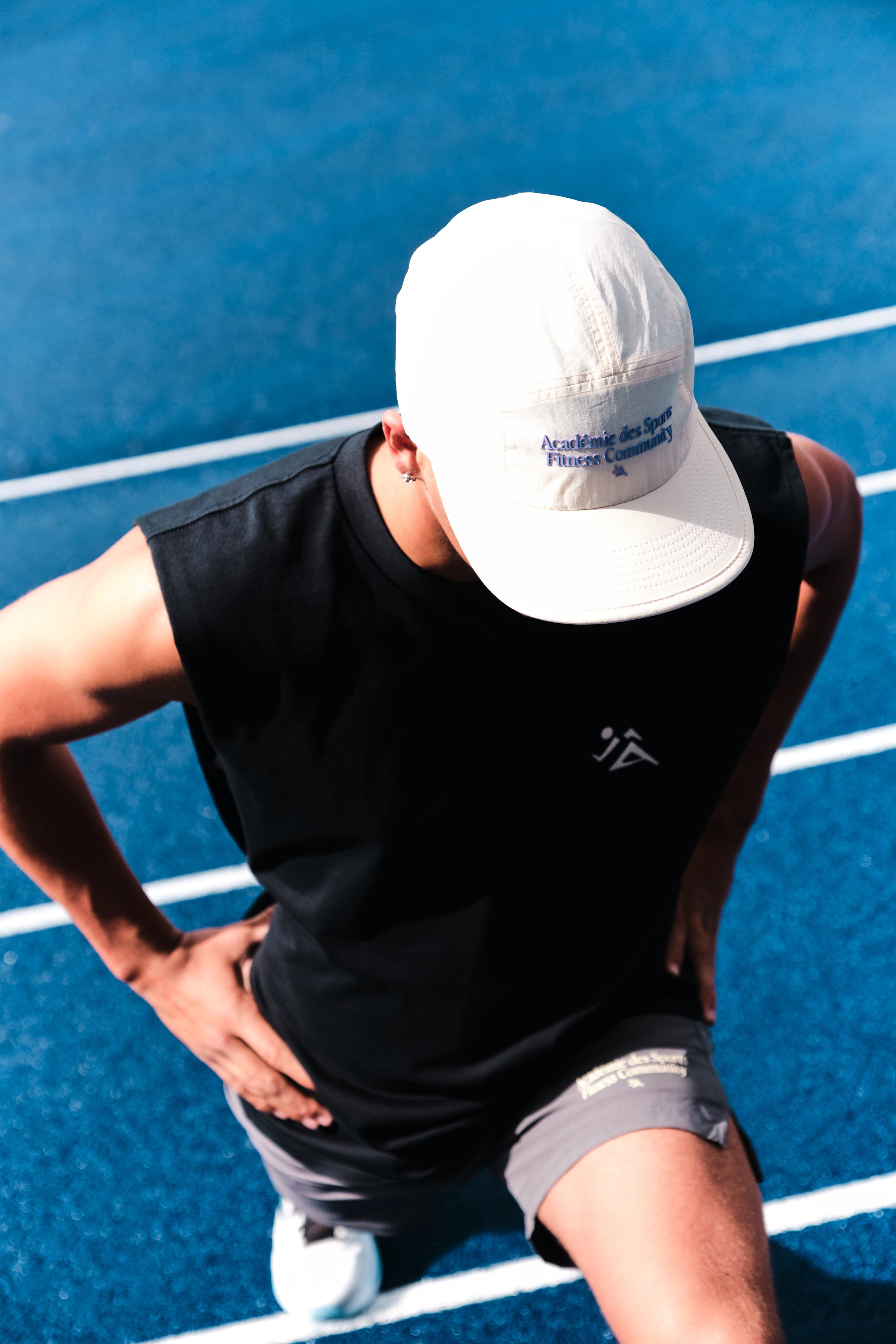 Vice 84 'Fitness Community' Active 5 Panel Cap - Ecru