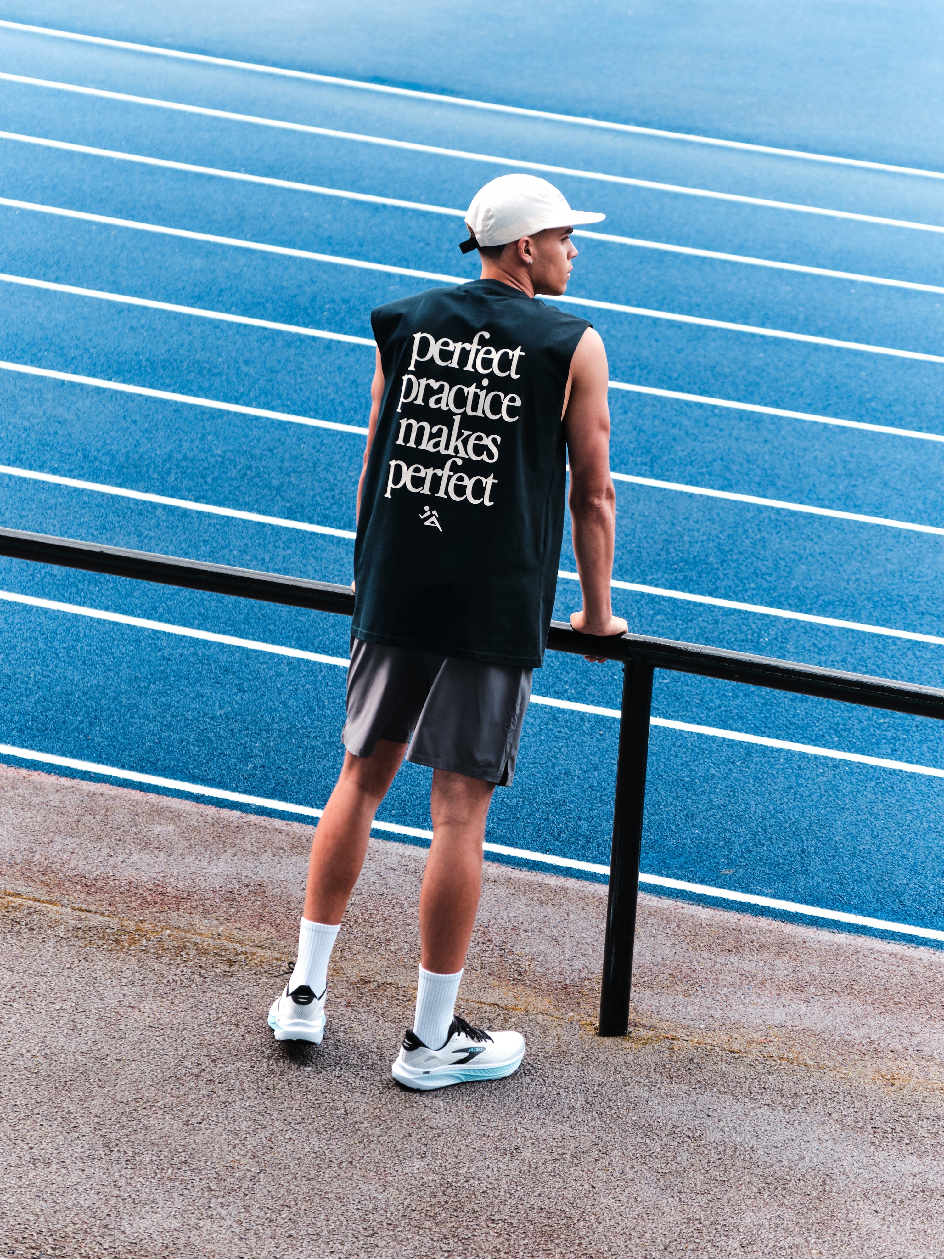 Vice 84 'Fitness Community' Active 5 Panel Cap - Ecru