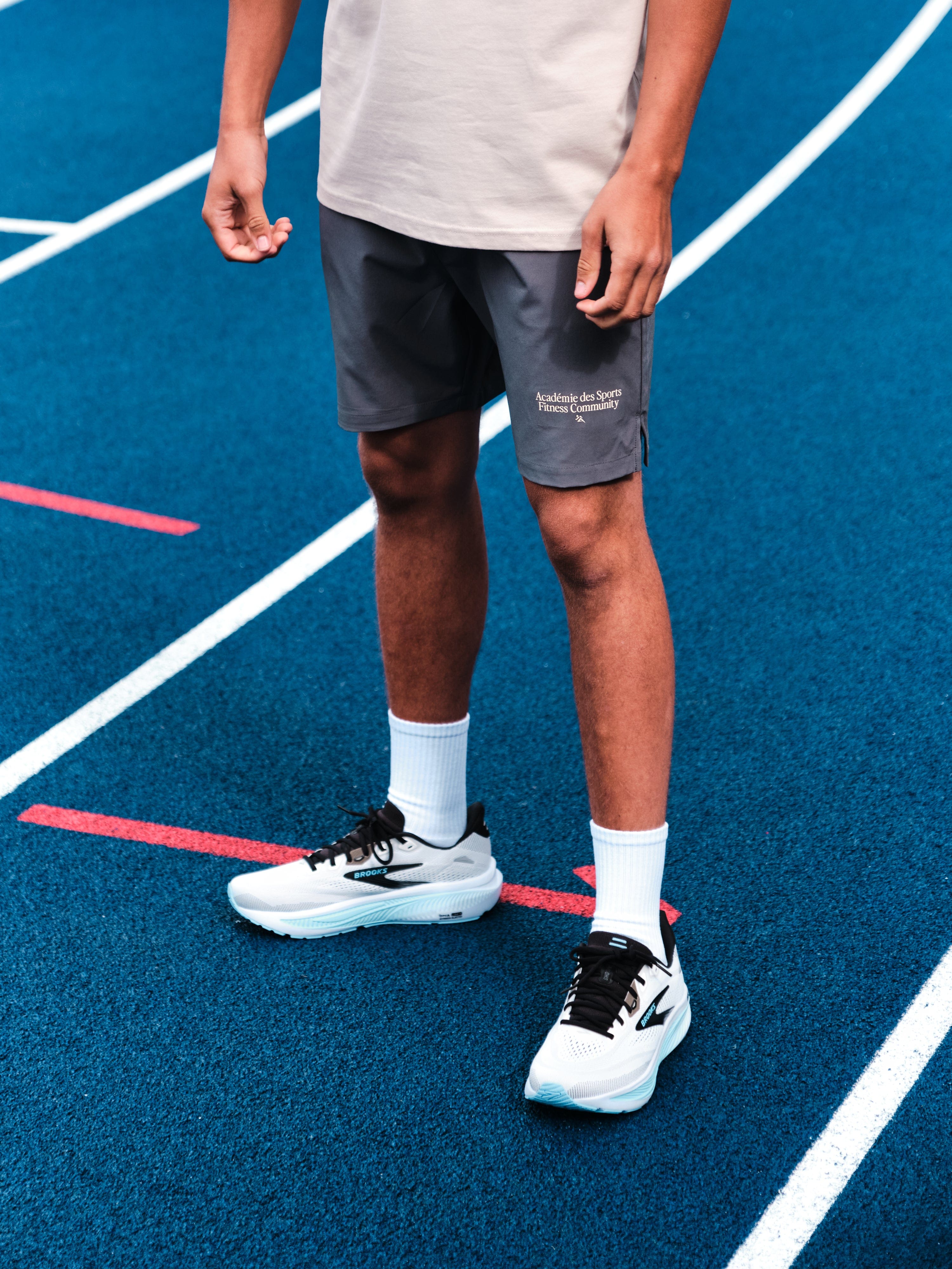 Vice 84 'Fitness Community' Active Shorts - Grey
