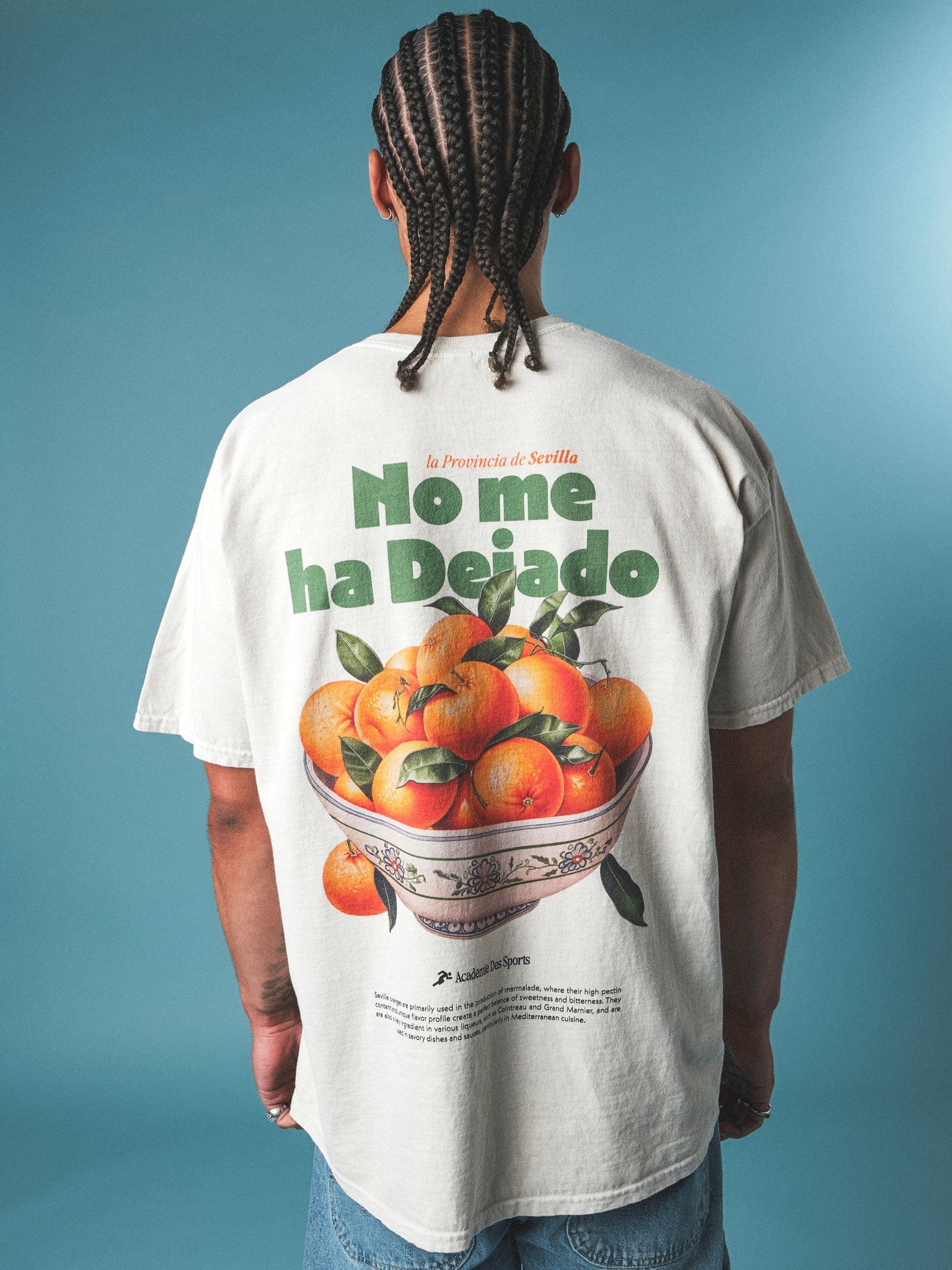 Vice 84 'Seville Oranges' Vintage Washed Tee - Cream