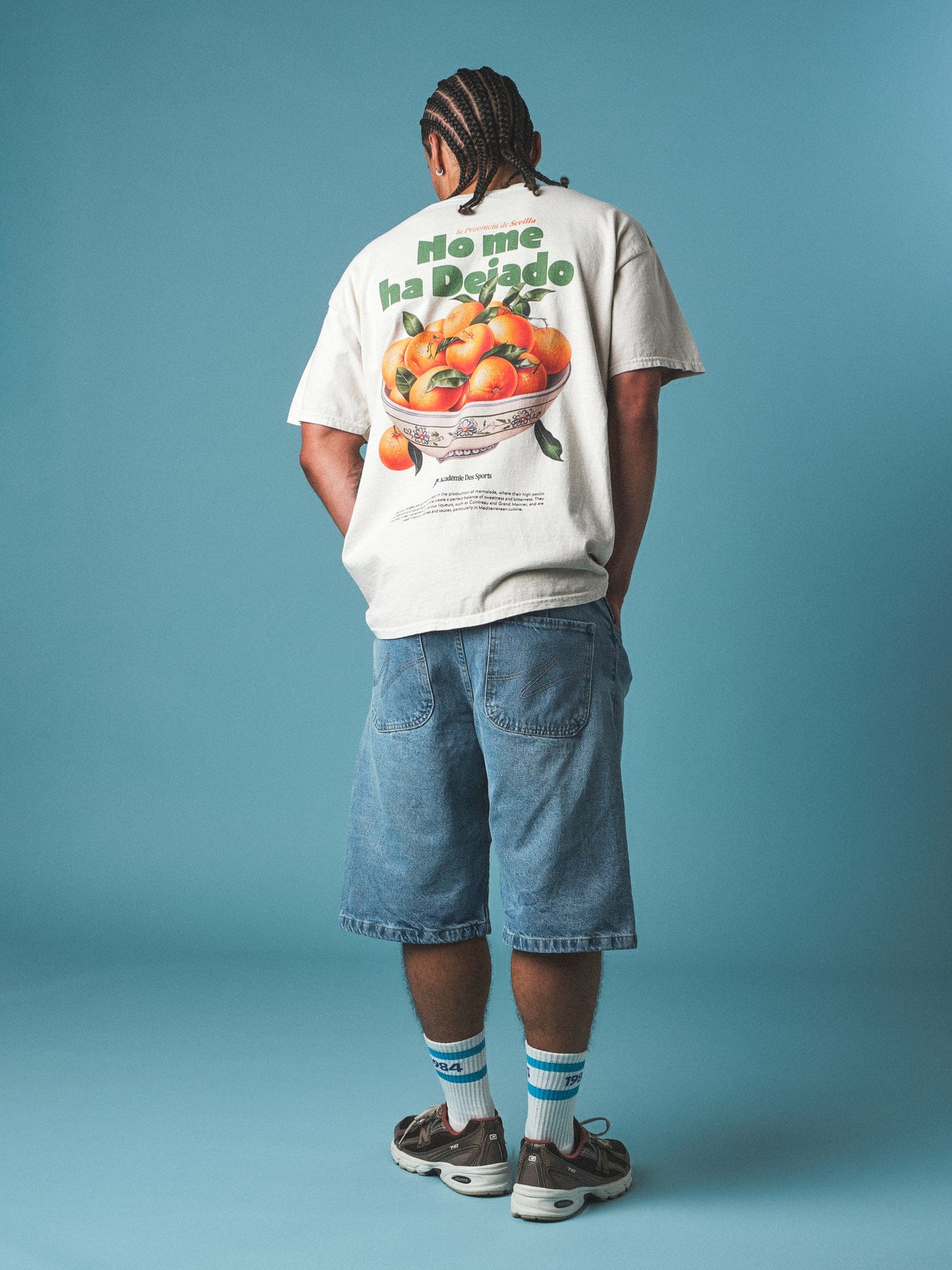 Vice 84 'Seville Oranges' Vintage Washed Tee - Cream