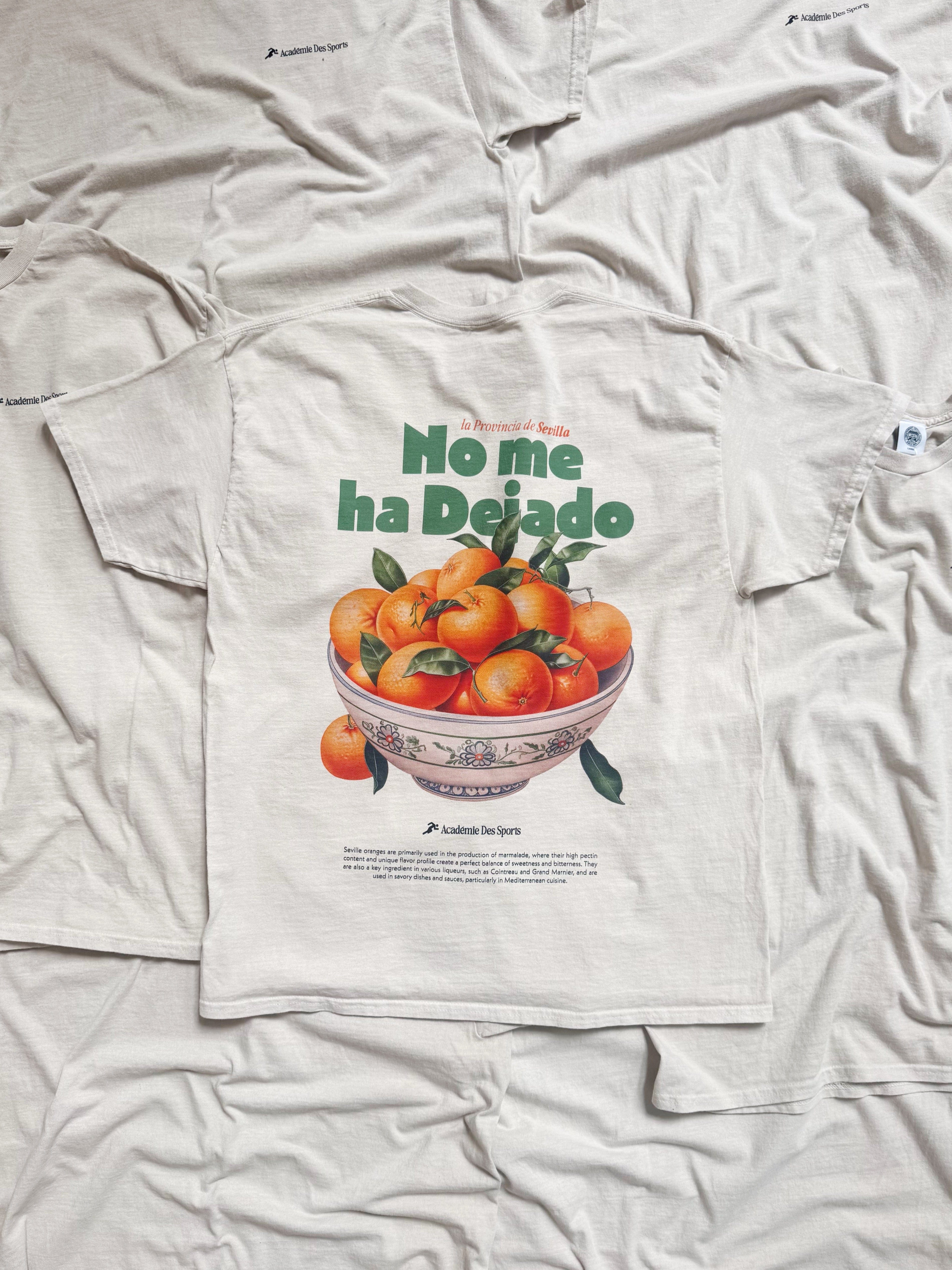 Vice 84 'Seville Oranges' Vintage Washed Tee - Cream