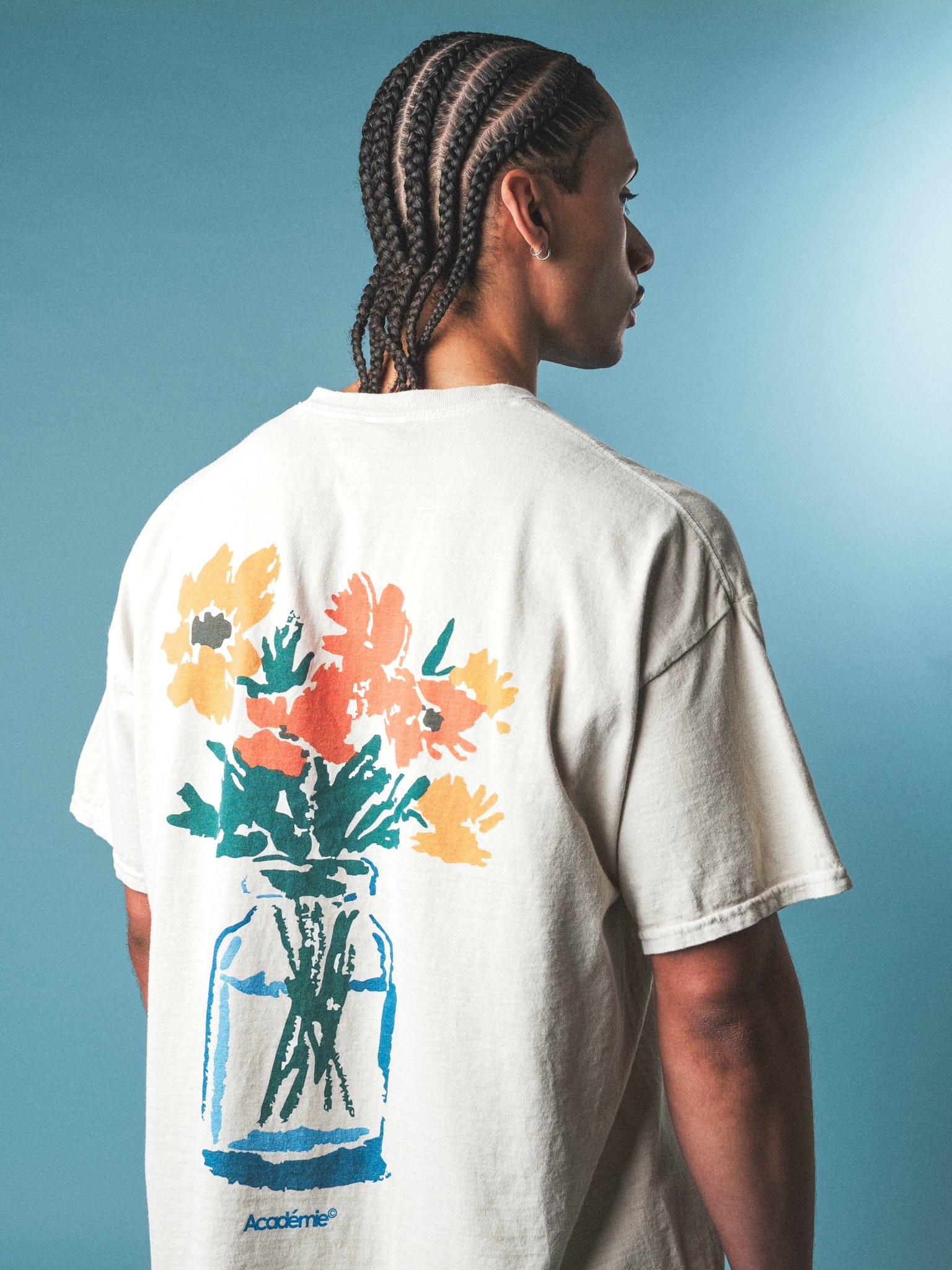 Vice 84 'Vase' Vintage Washed Tee - Cream