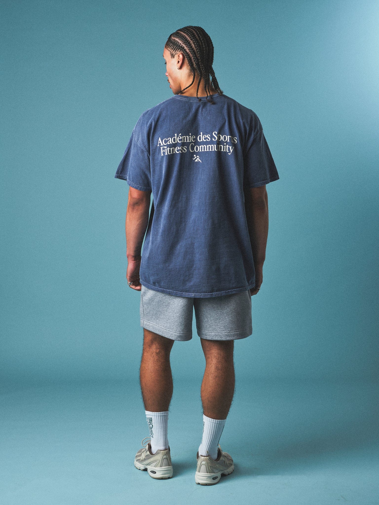 Vice 84 'Fitness Community' Vintage Washed Tee - Navy