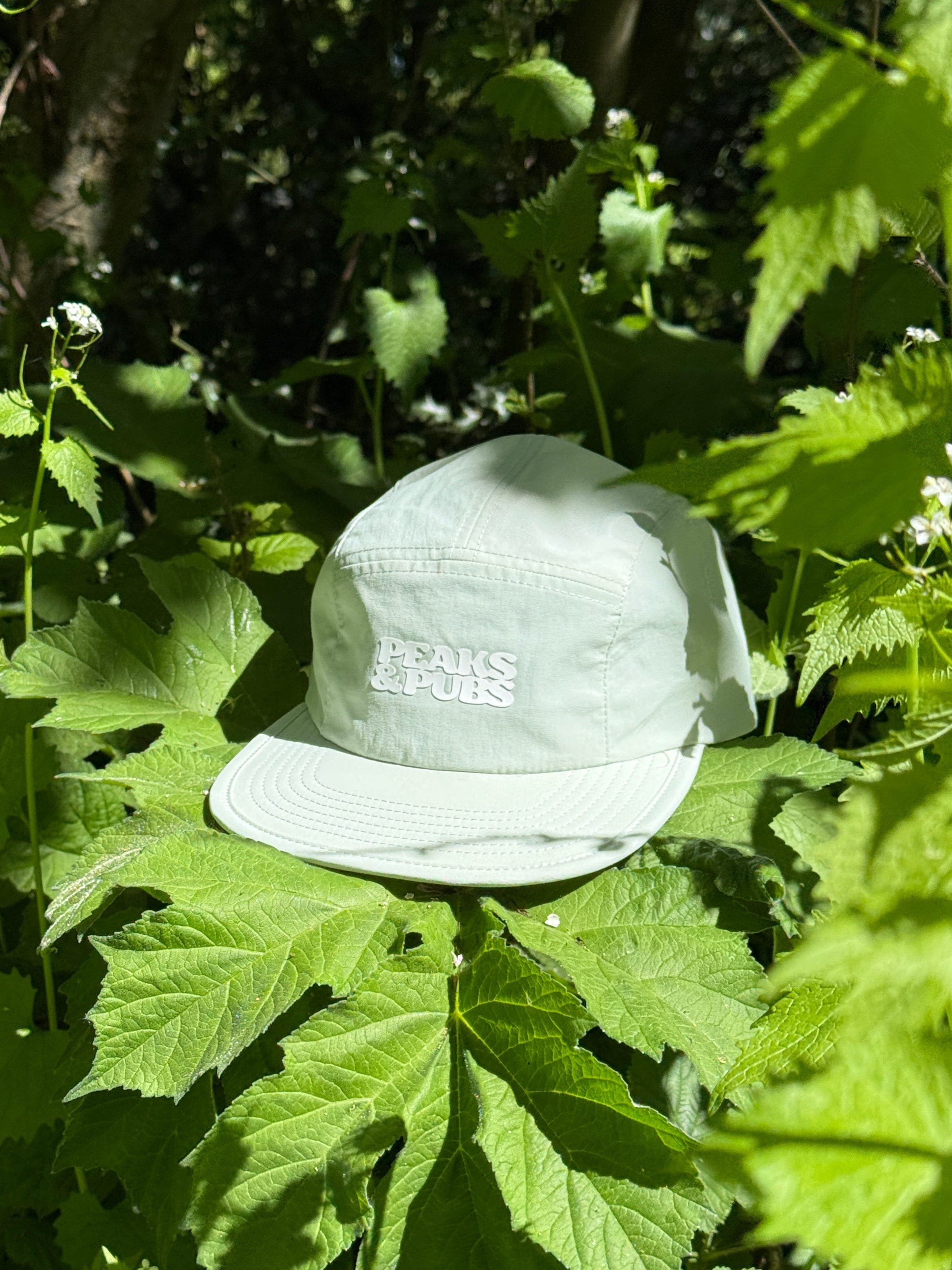 Peaks & Pubs 'Logo' Active 5 Panel Cap - Pastel Mint