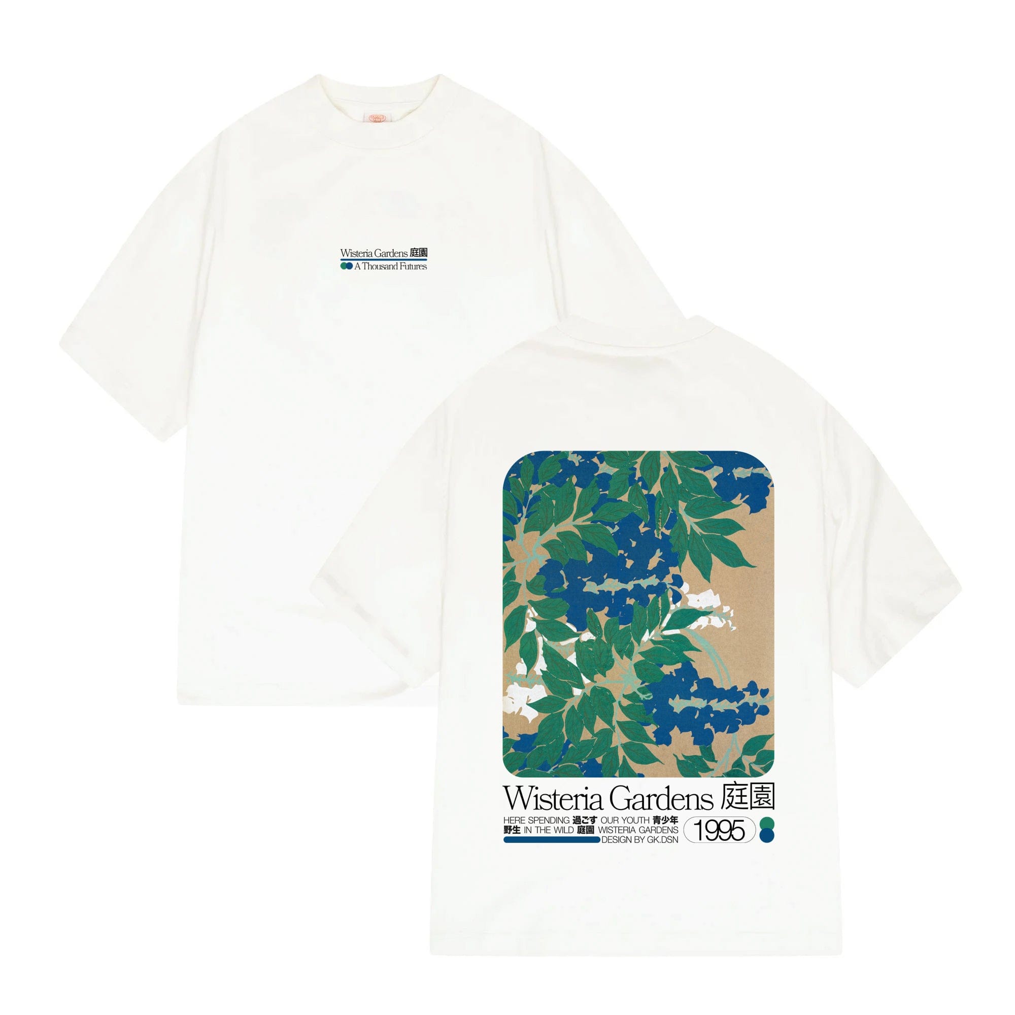 A Thousand Futures x GK 'Wisteria Gardens' Tee - White