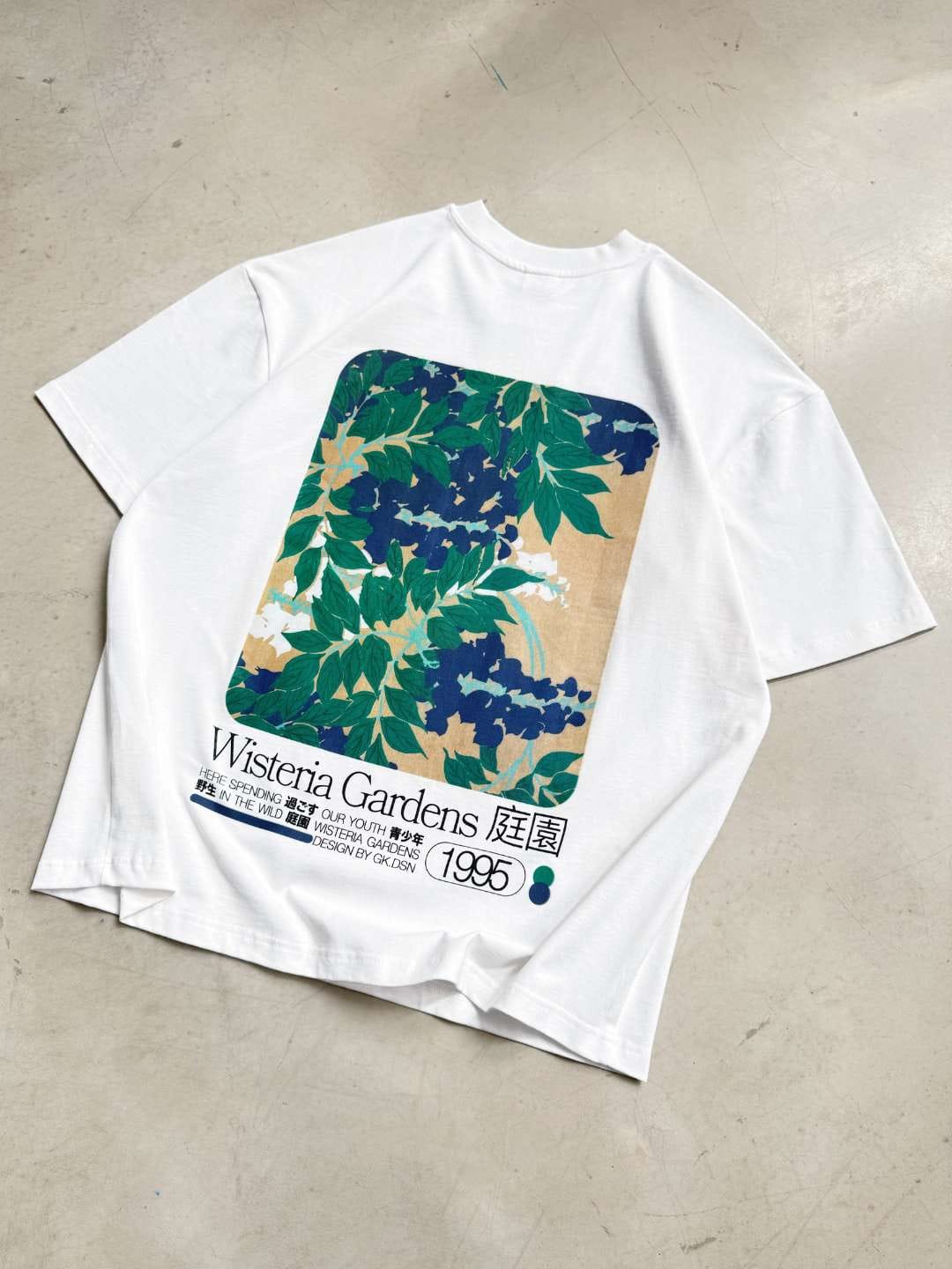 A Thousand Futures x GK 'Wisteria Gardens' Tee - White