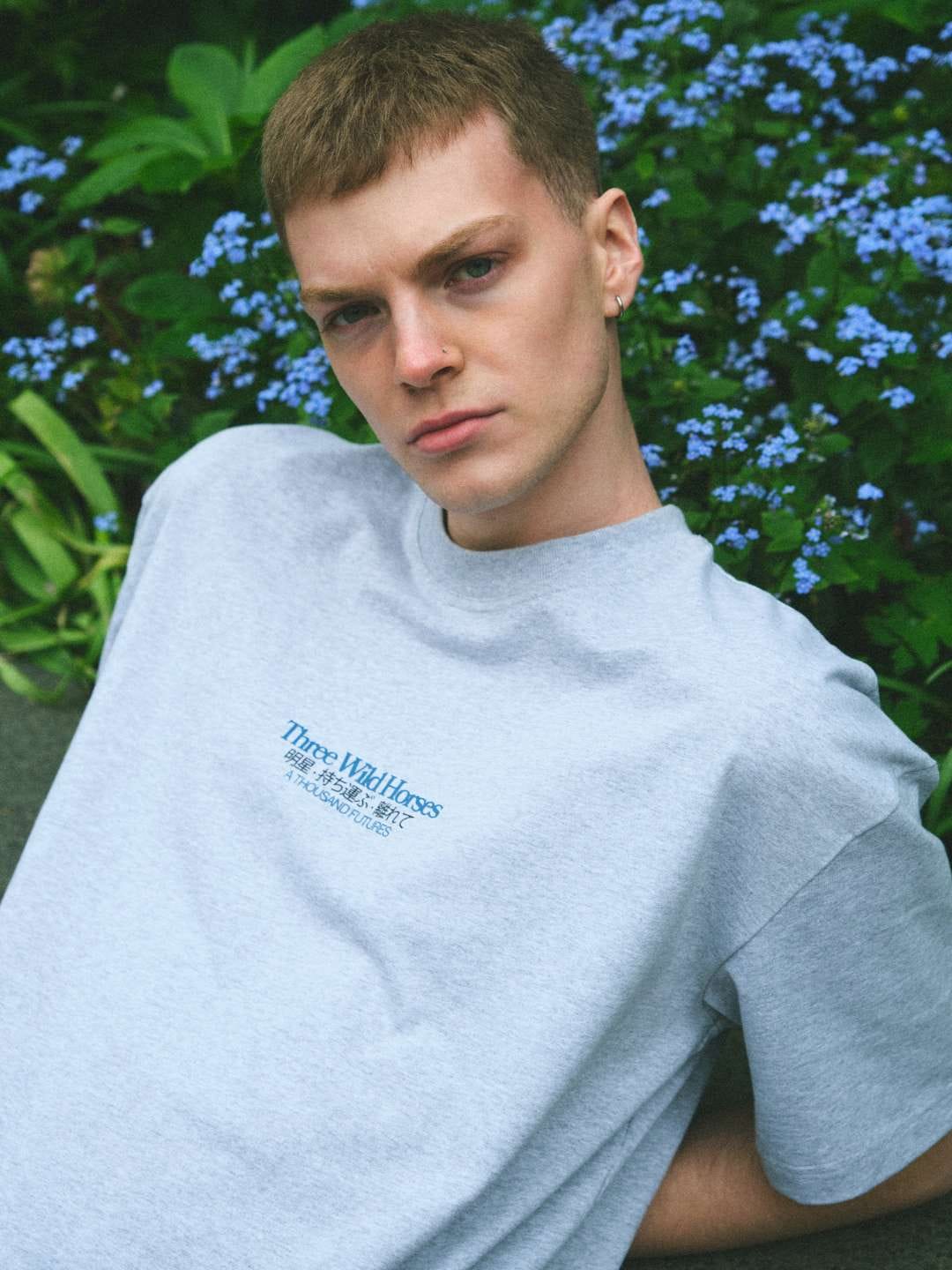 A Thousand Futures x GK 'Three Wild Horses' Tee - Grey