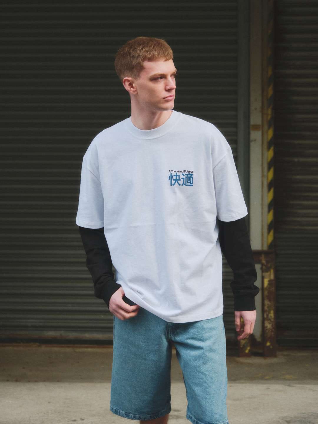 A Thousand Futures x GK 'Spruce Tree' Tee - White