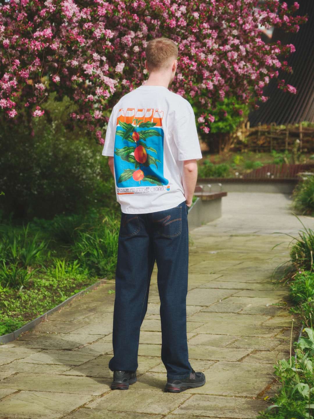 A Thousand Futures x GK 'Royal Plum' Tee - White