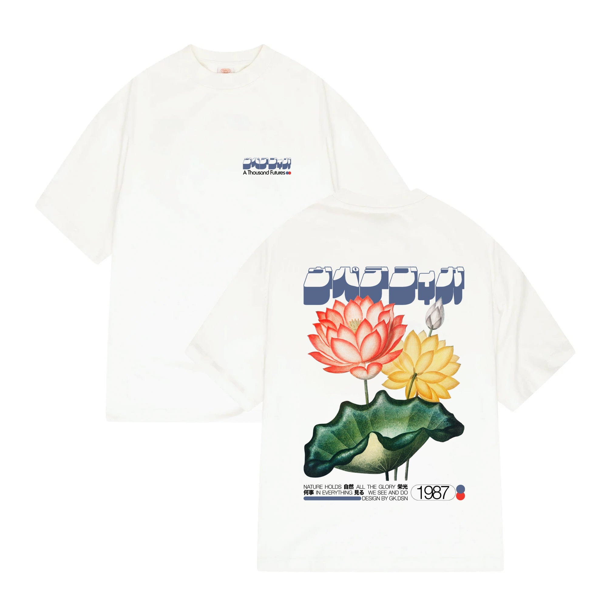 A Thousand Futures x GK 'Natures Glory' Tee - White