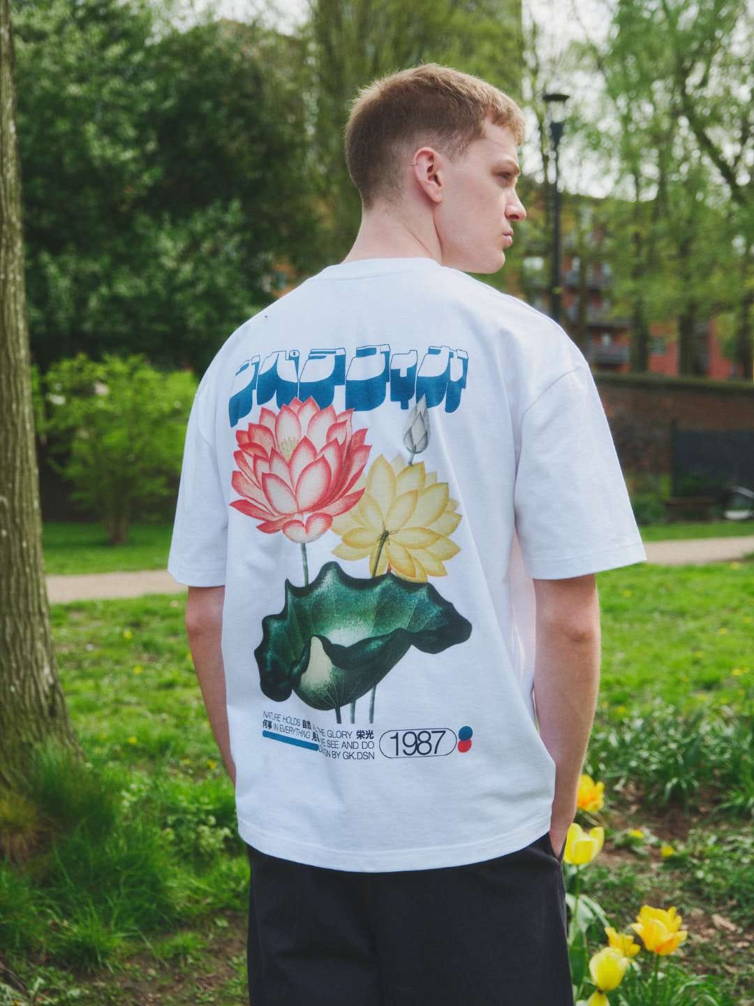 A Thousand Futures x GK 'Natures Glory' Tee - White