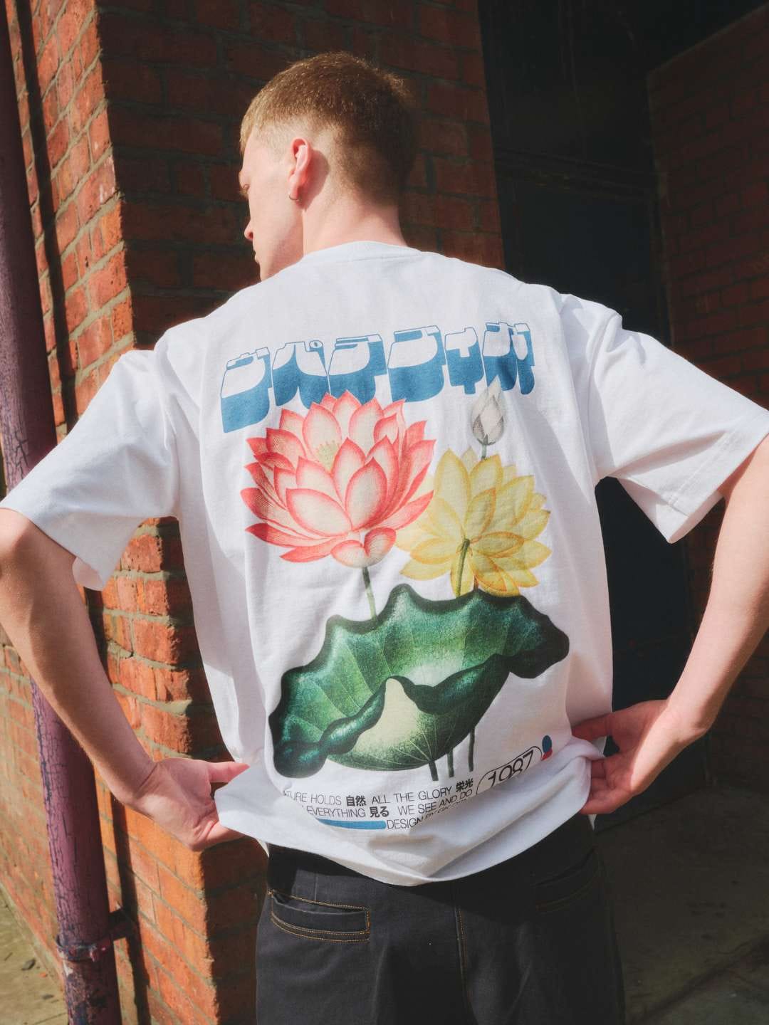 A Thousand Futures x GK 'Natures Glory' Tee - White