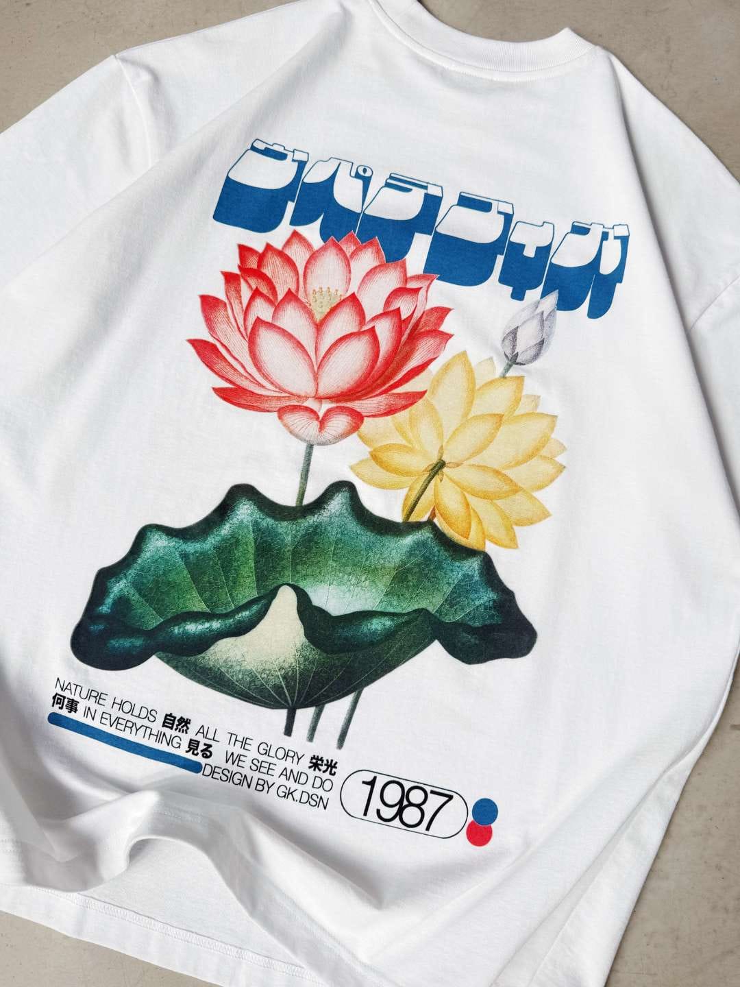 A Thousand Futures x GK 'Natures Glory' Tee - White