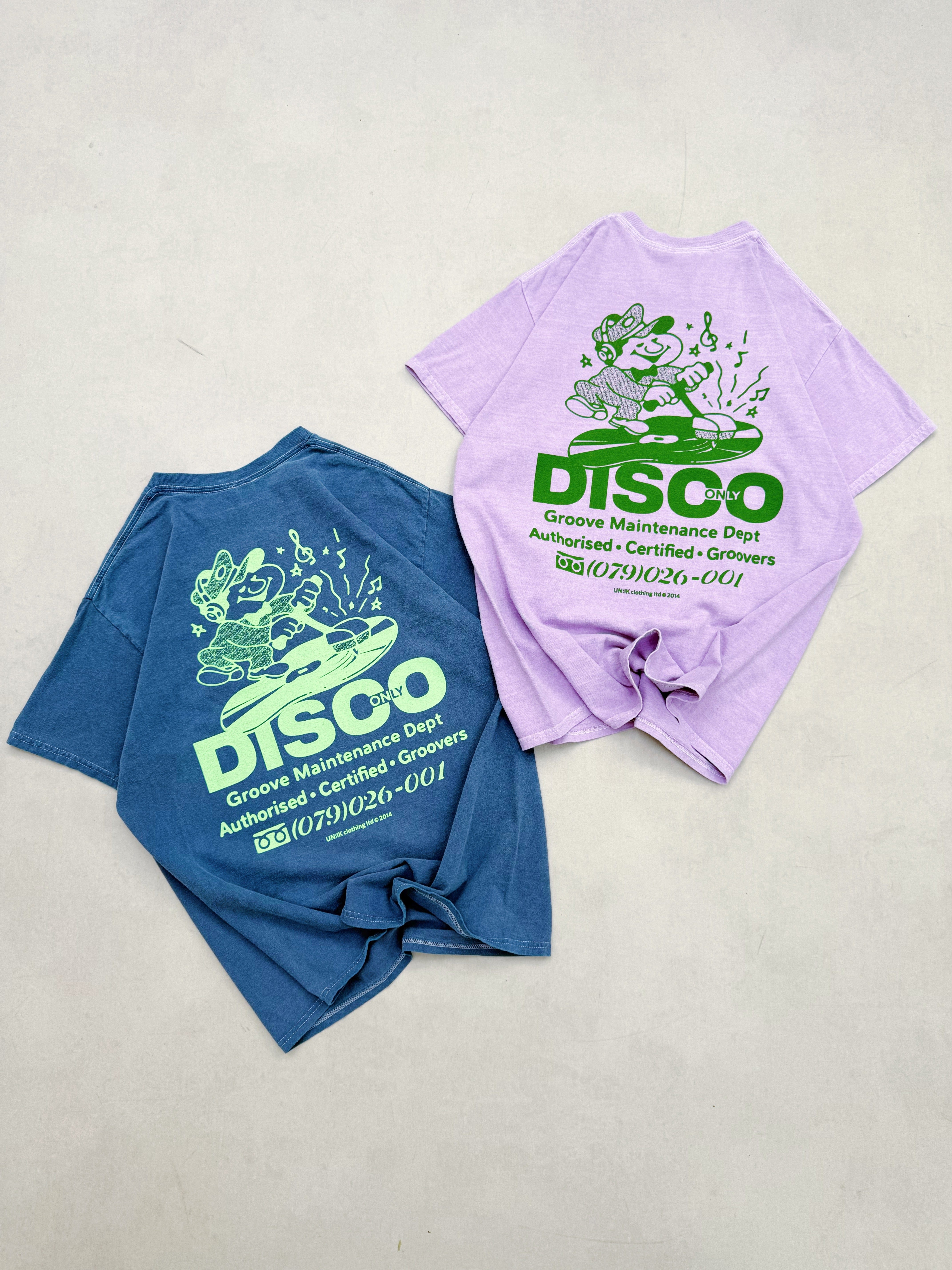 DISCO ONLY 'Groove Maintenance' Tee - Washed Azalea Pink