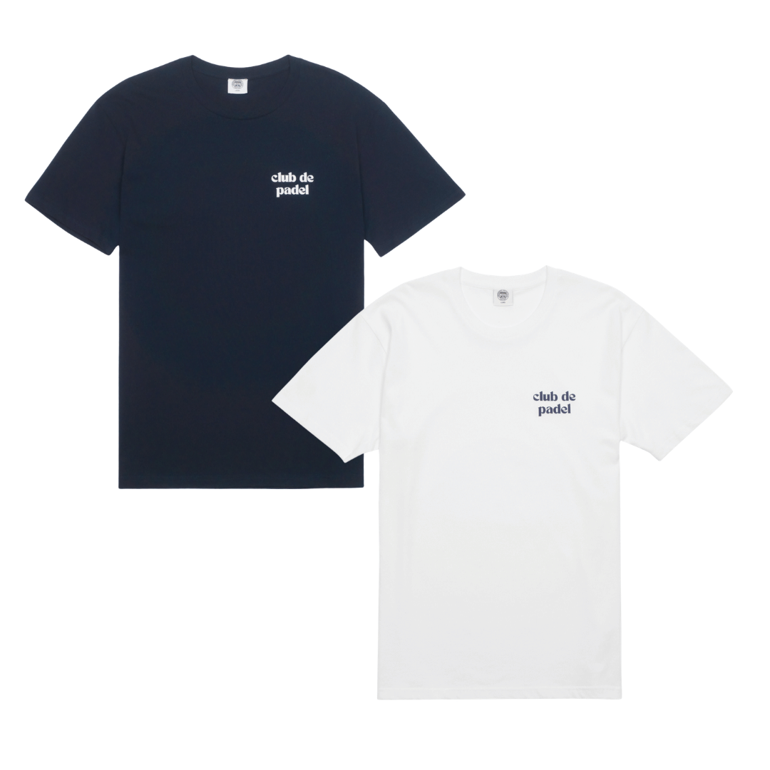 Club de Padel Uniform Tee Twinpack - Navy/White