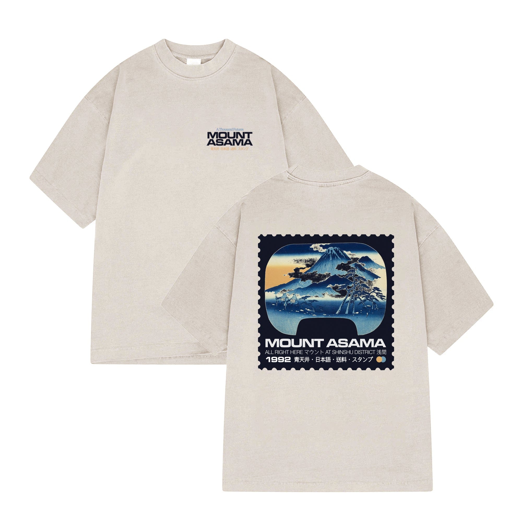 A Thousand Futures x GK 'Mount Asama' Tee - Sand